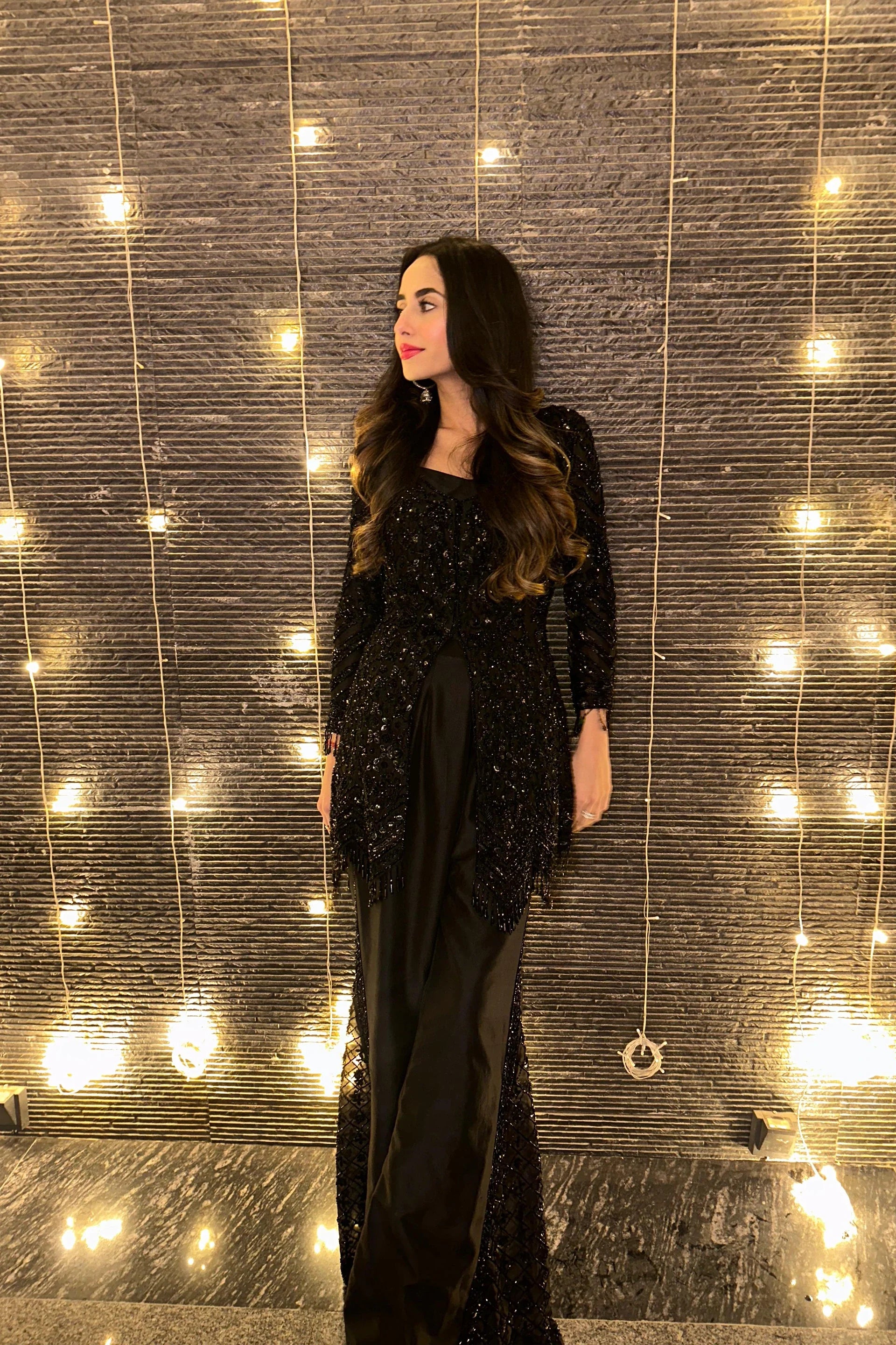 Peplum and Bell Bottom Set - Saisha