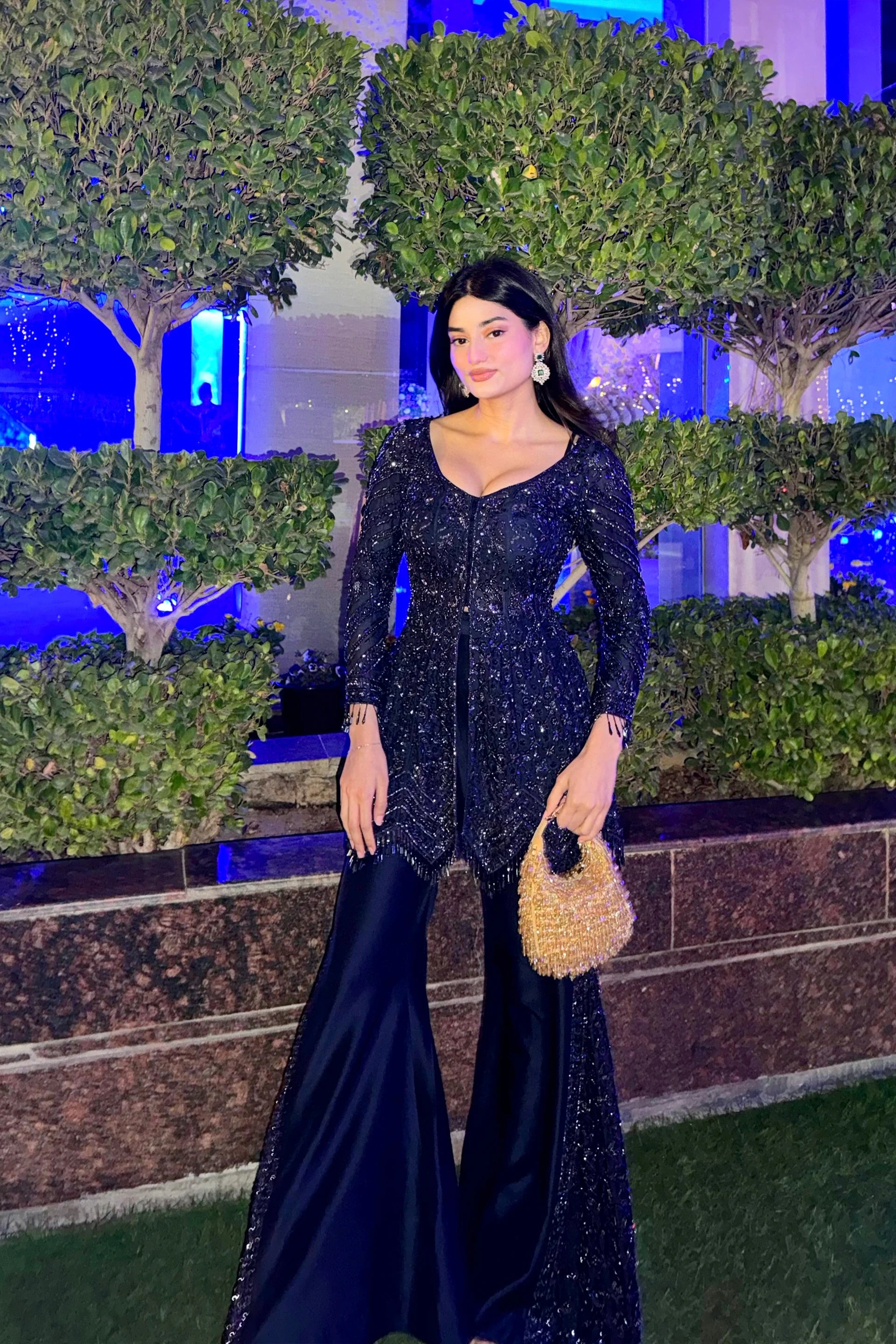 Peplum and Bell Bottom Set - Main Image