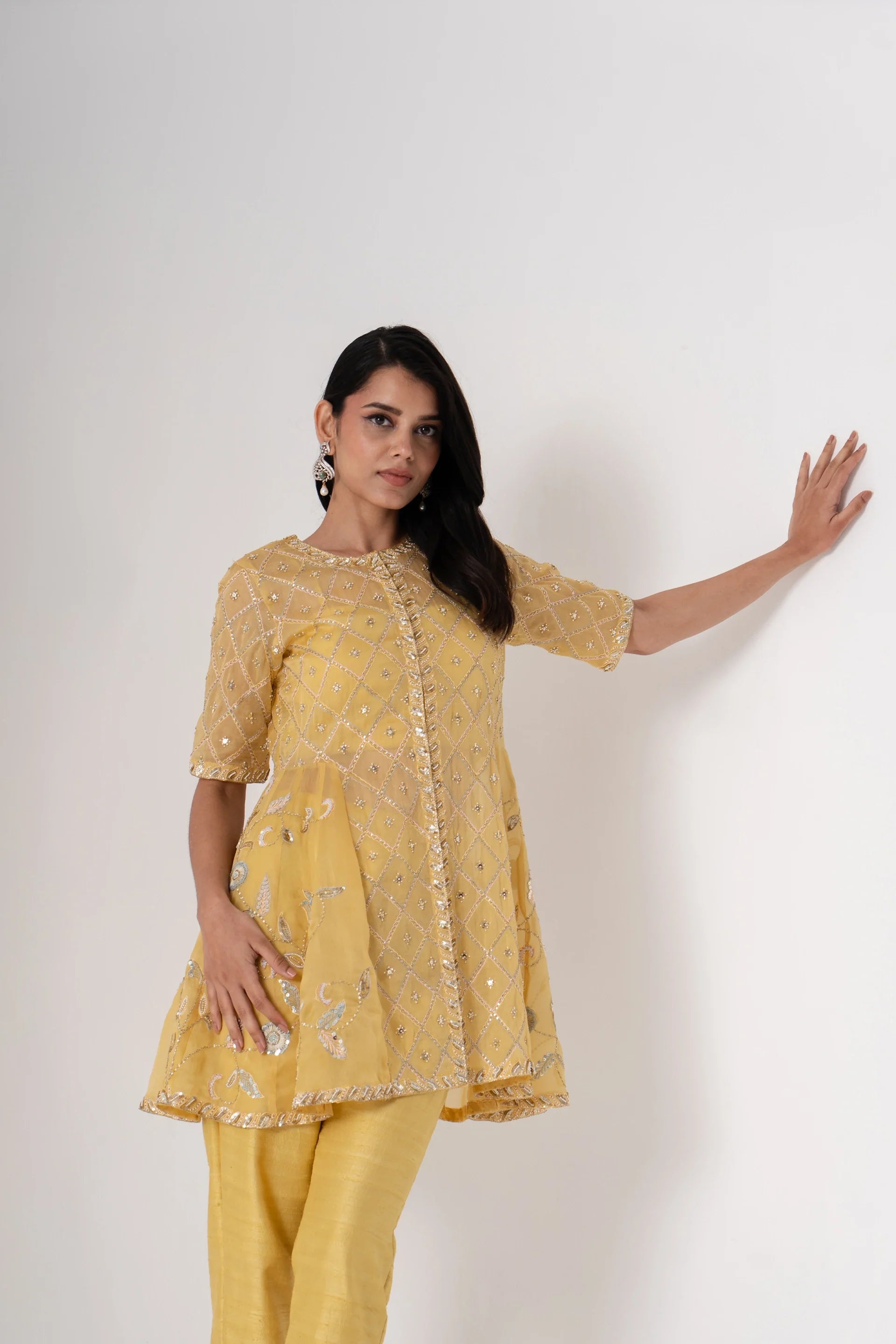 Line Shirt with Trouser - Saisha