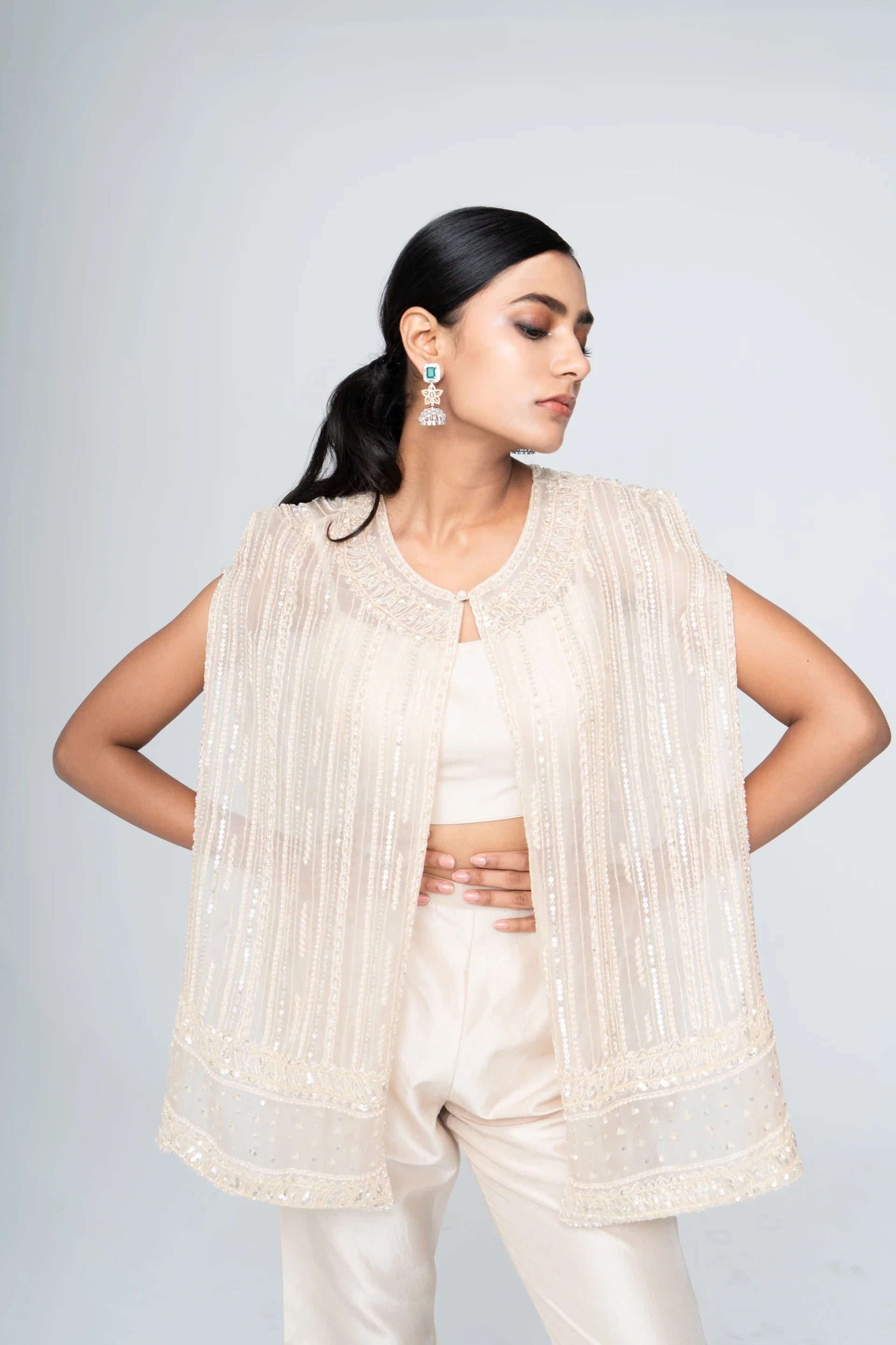 Short Cape Set - Saisha