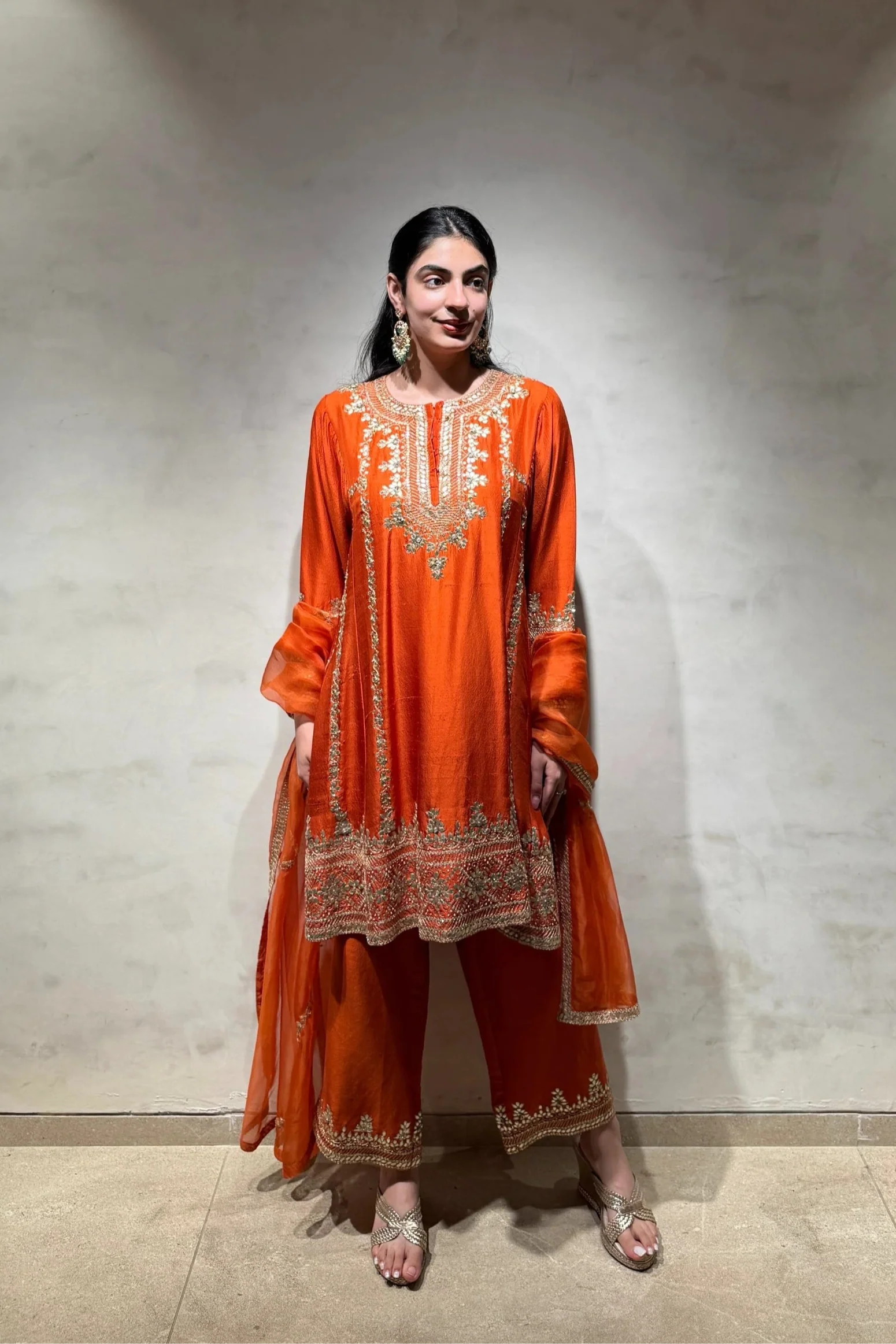 Shirt With Dupatta and Pants - Saisha