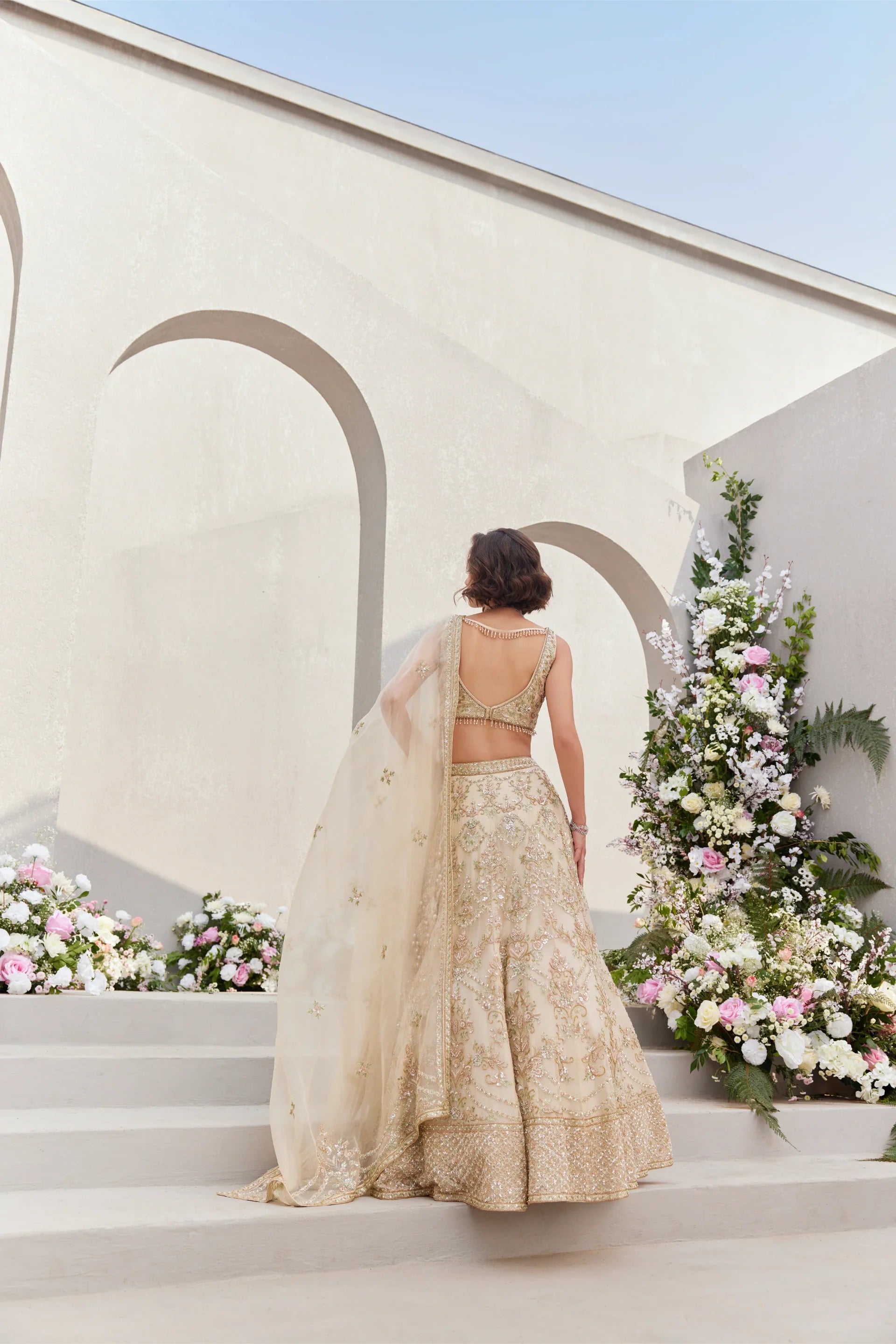 Lehenga & Blouse with Dupatta - Saisha