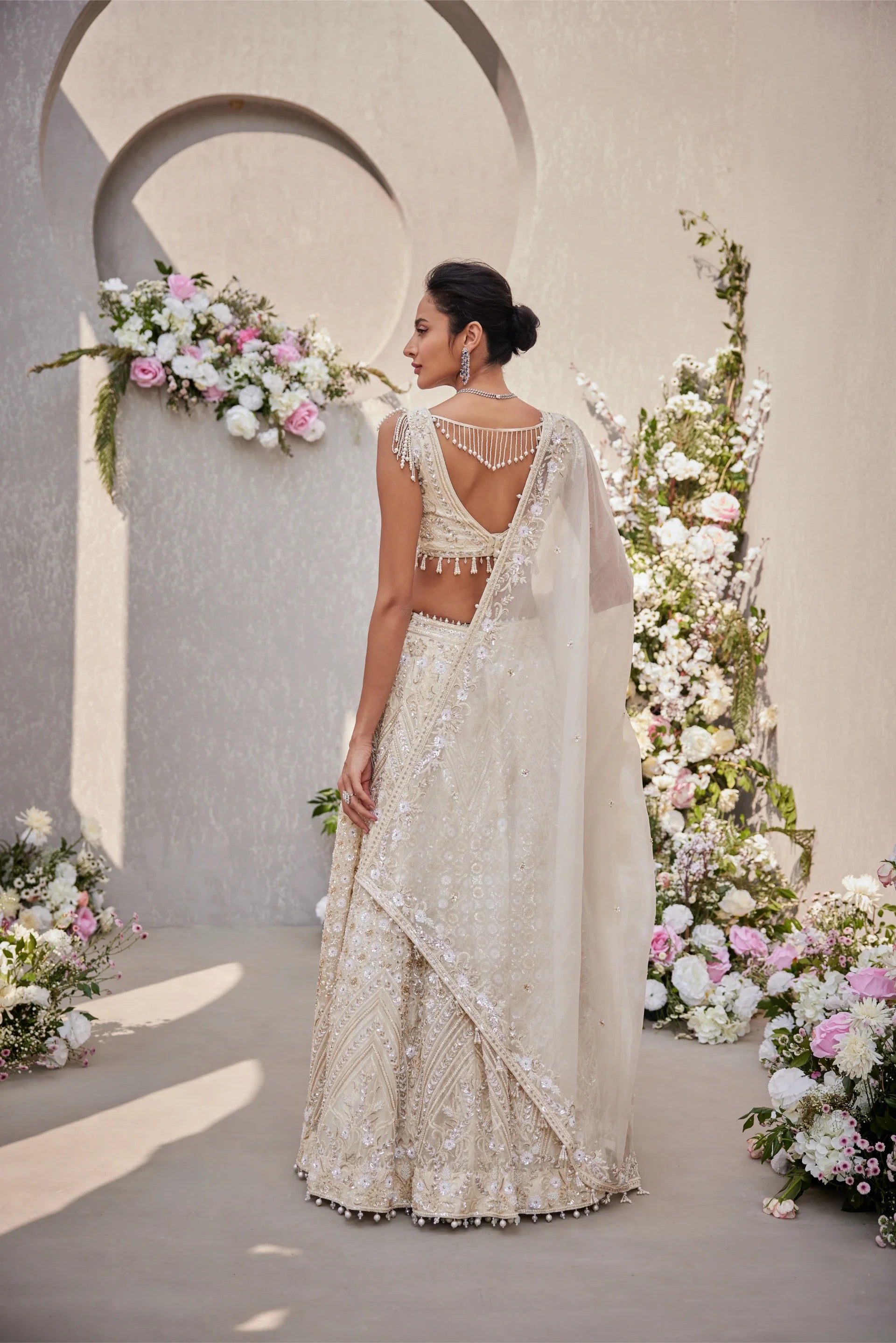 Lehenga And Blouse With Dupatta - Saisha