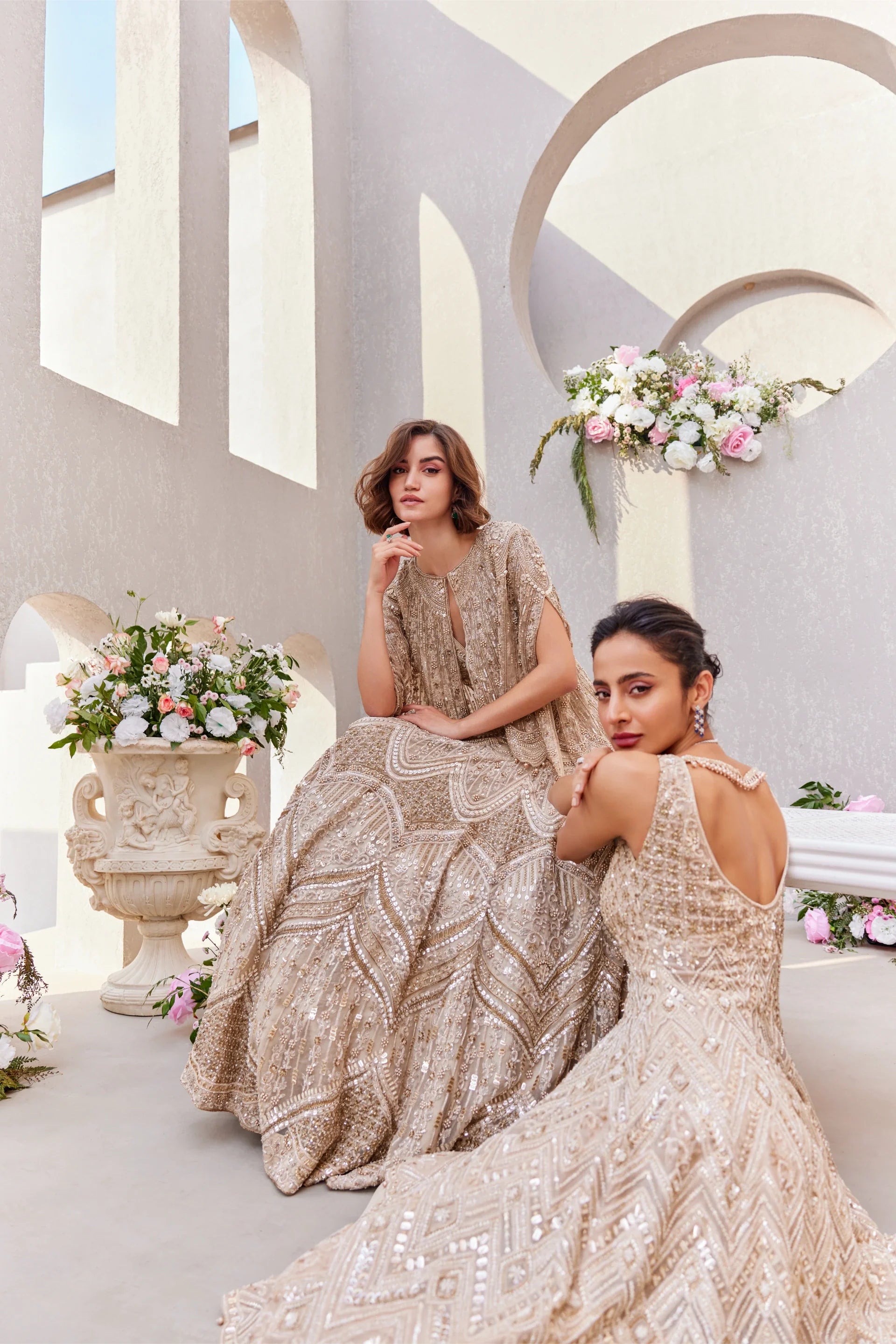 Lehenga Blouse With Short Cape - Saisha