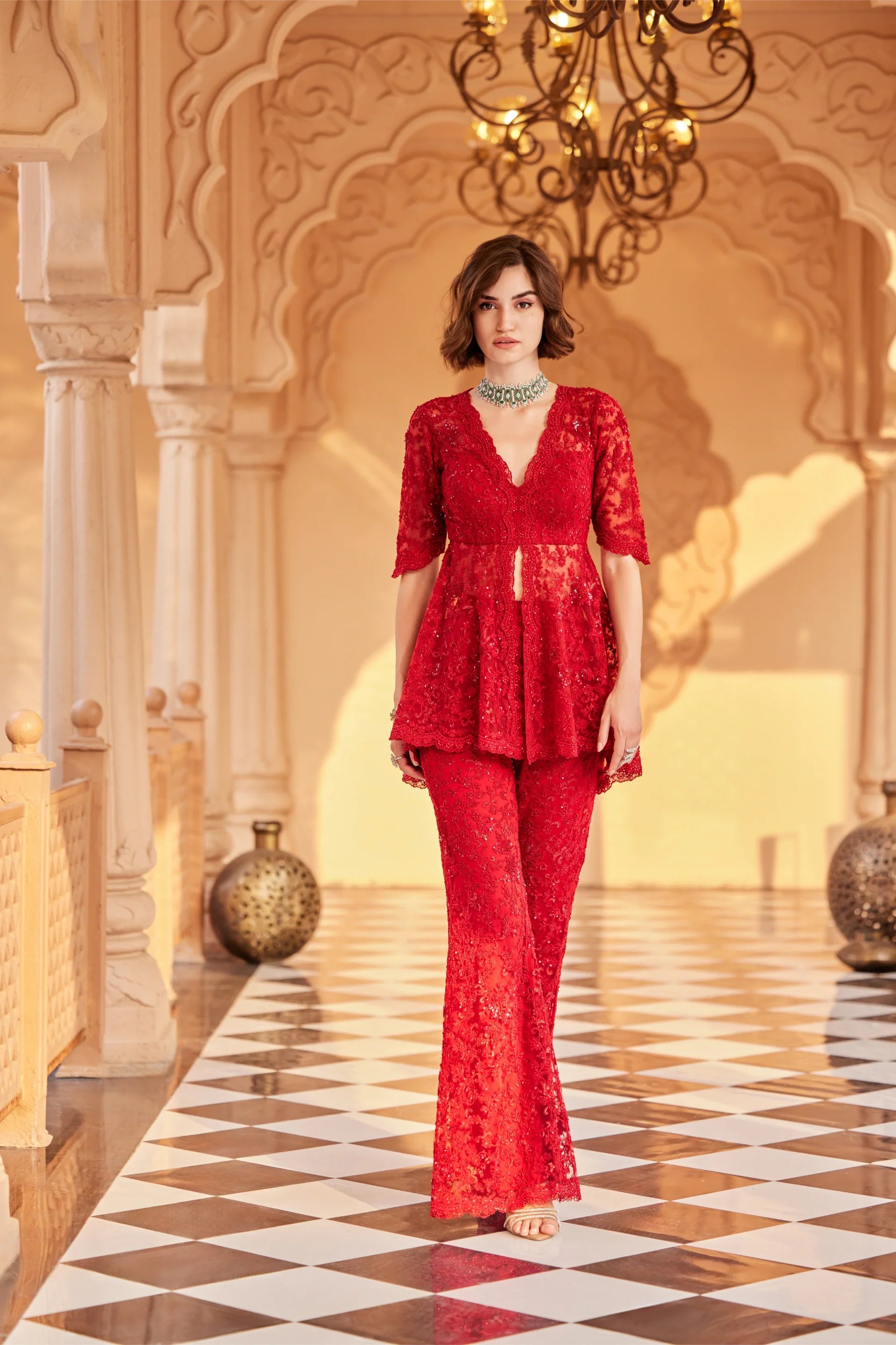 Peplum With Bell Bottom - Saisha