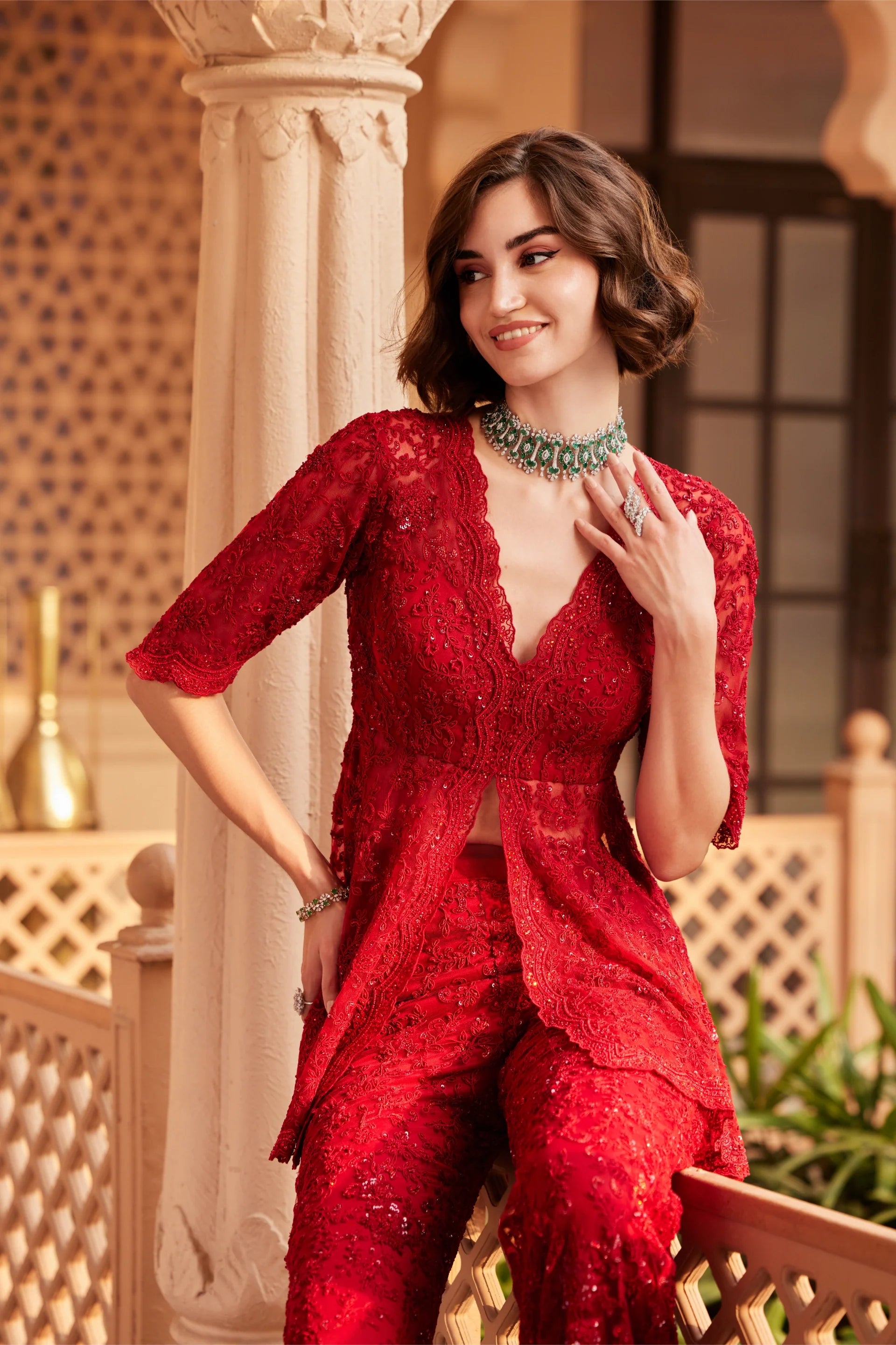 Peplum With Bell Bottom - Saisha