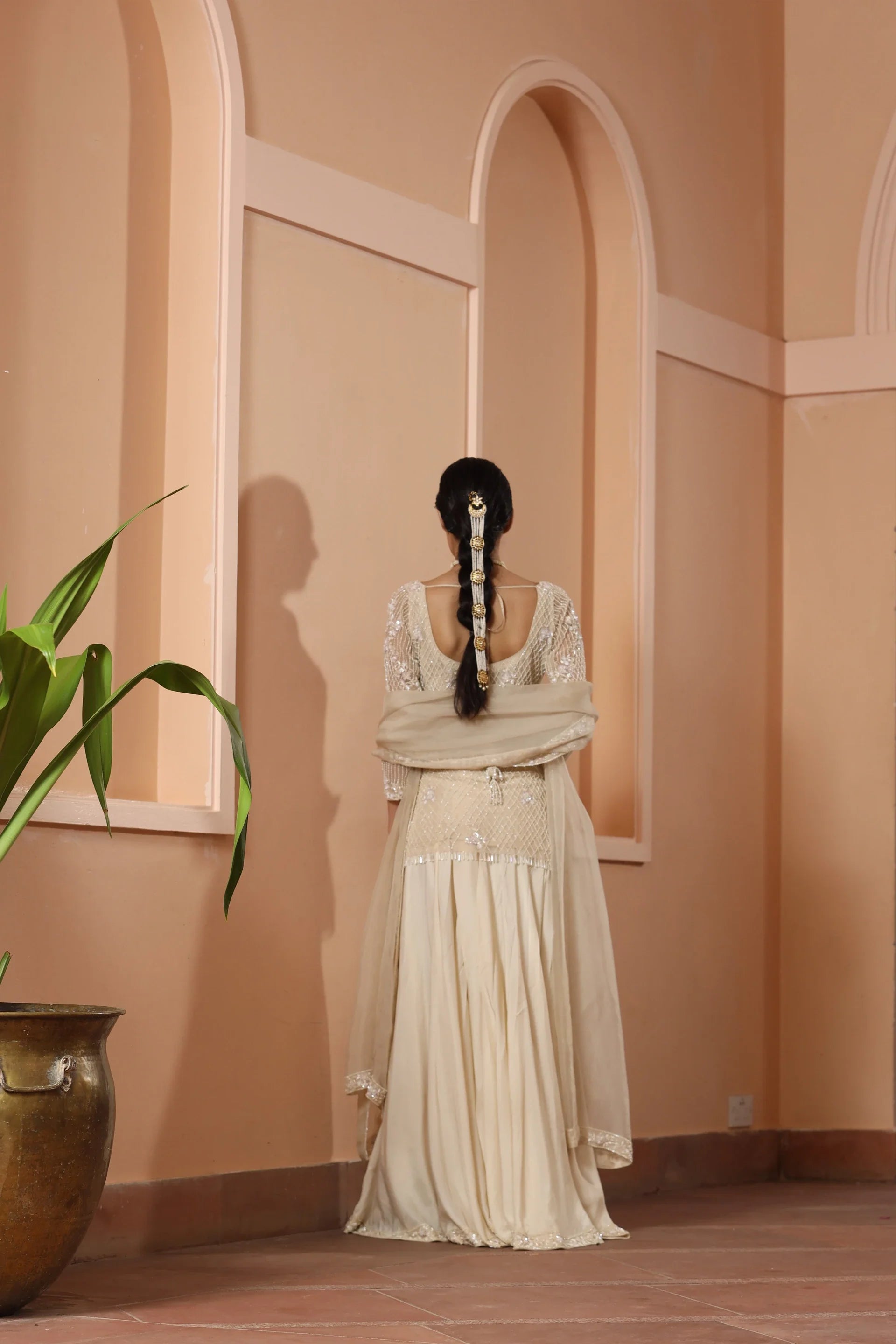 Straight Shirt with Sharara - Saisha
