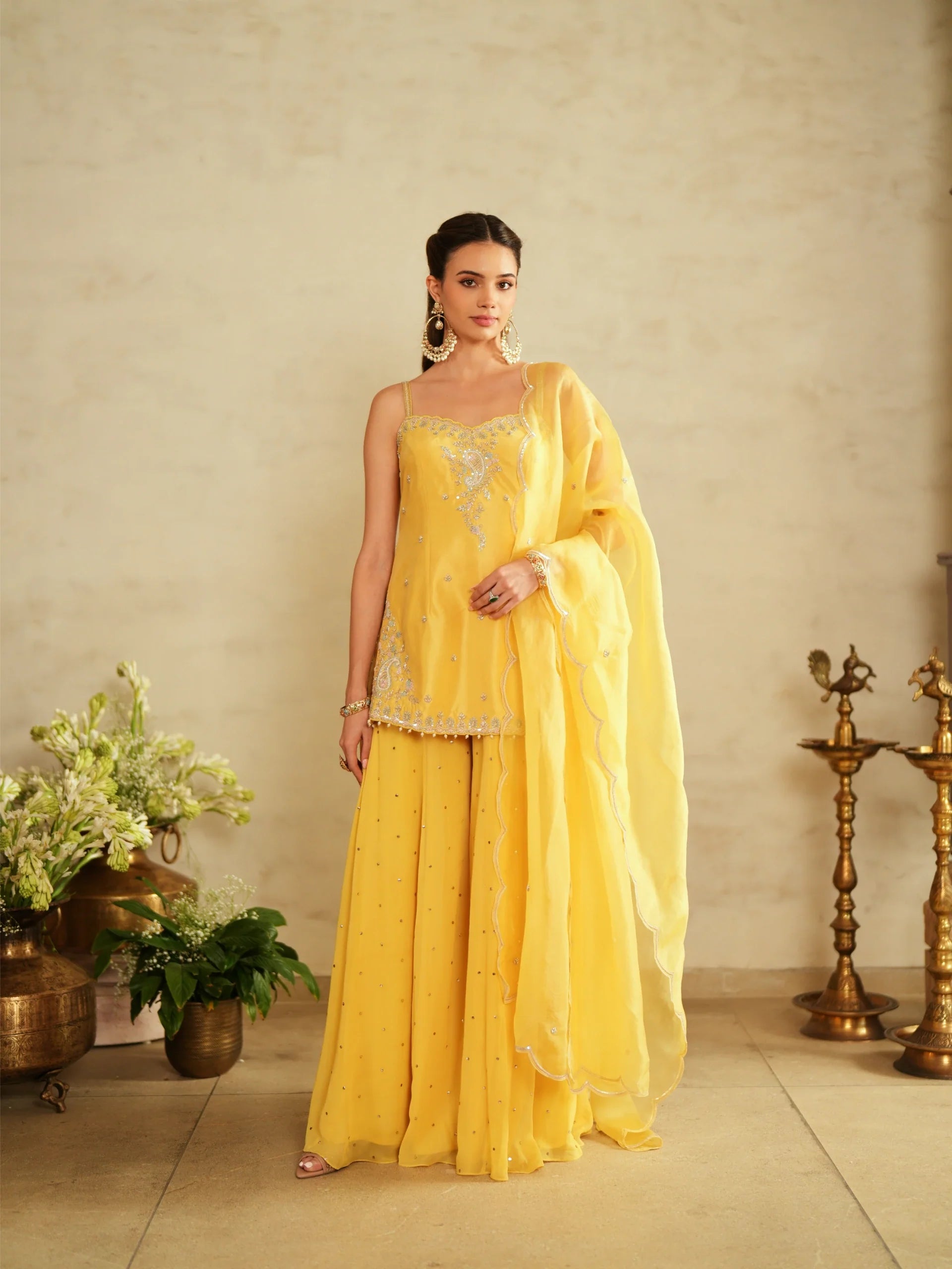 Shirt With Sharara Set - Saisha