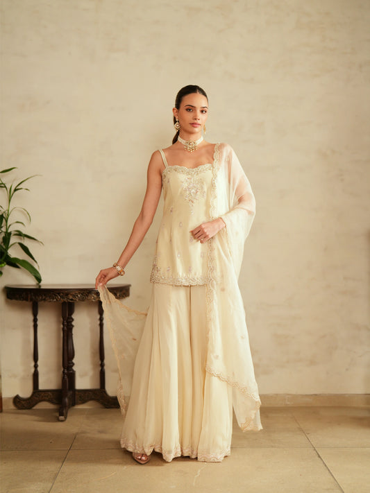 Shirt With Sharara Set - Saisha