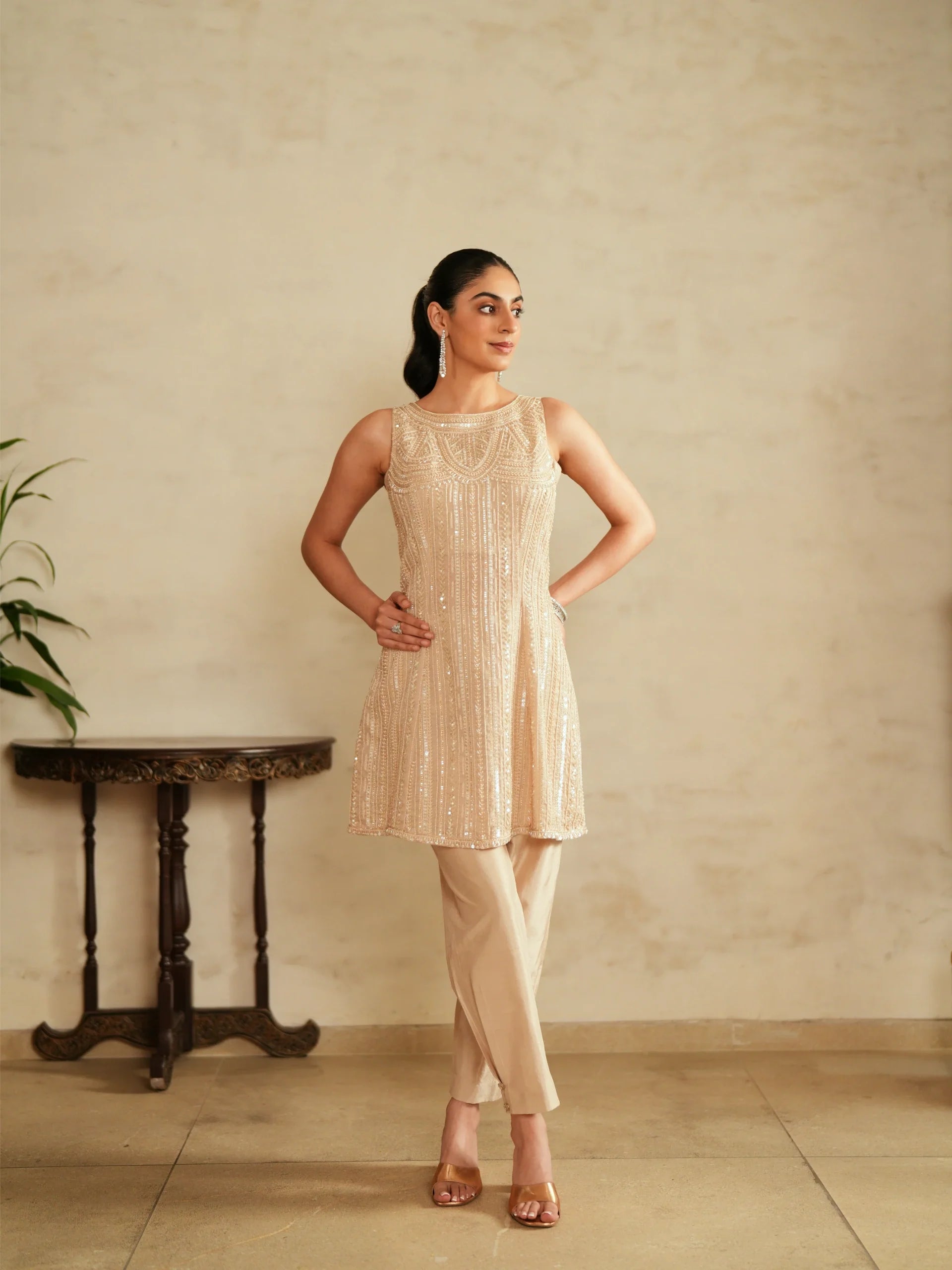 Shirt, Dupatta And Pant Set - Saisha