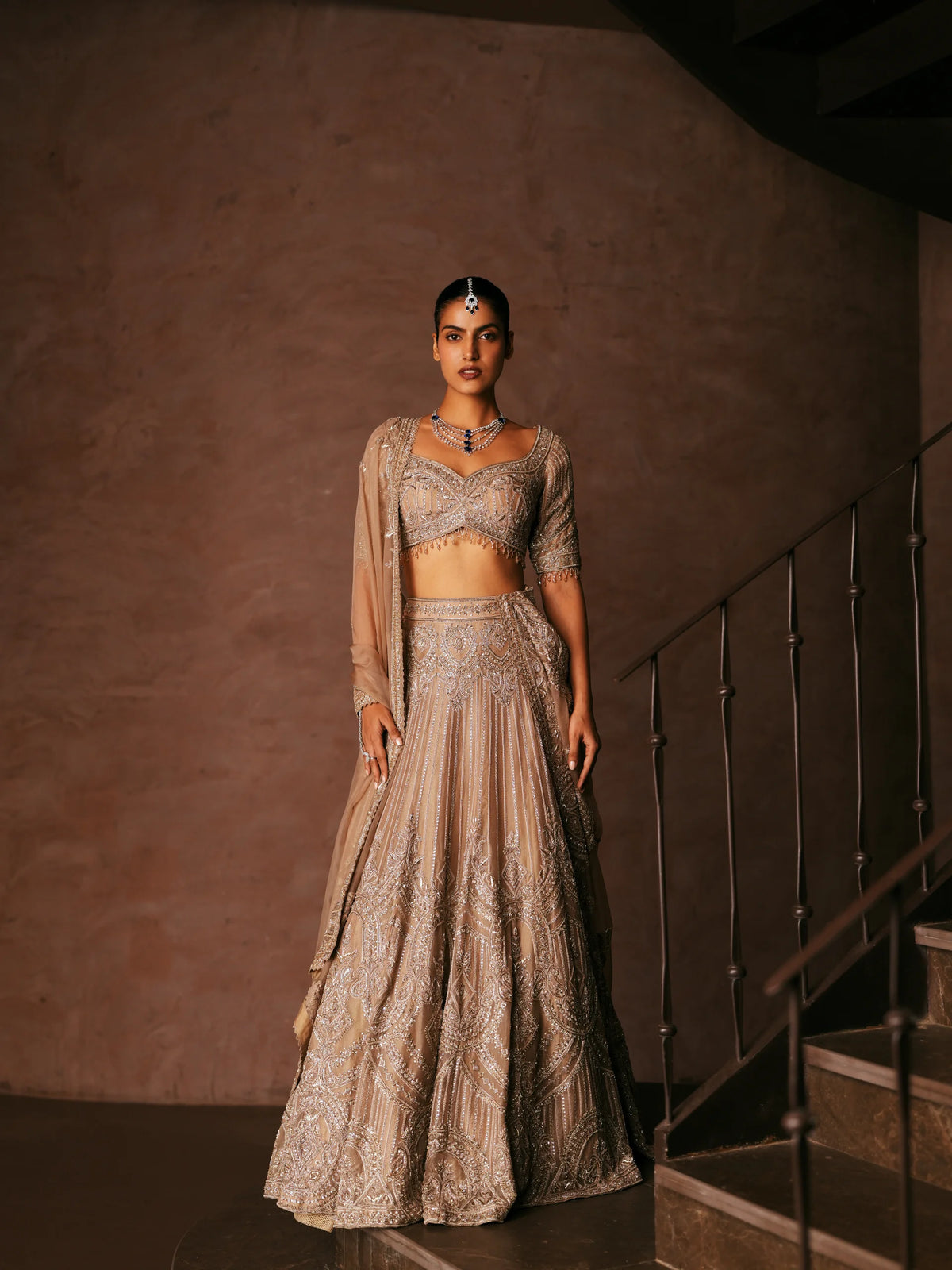 Embroidered Lehenga Choli With Dupatta