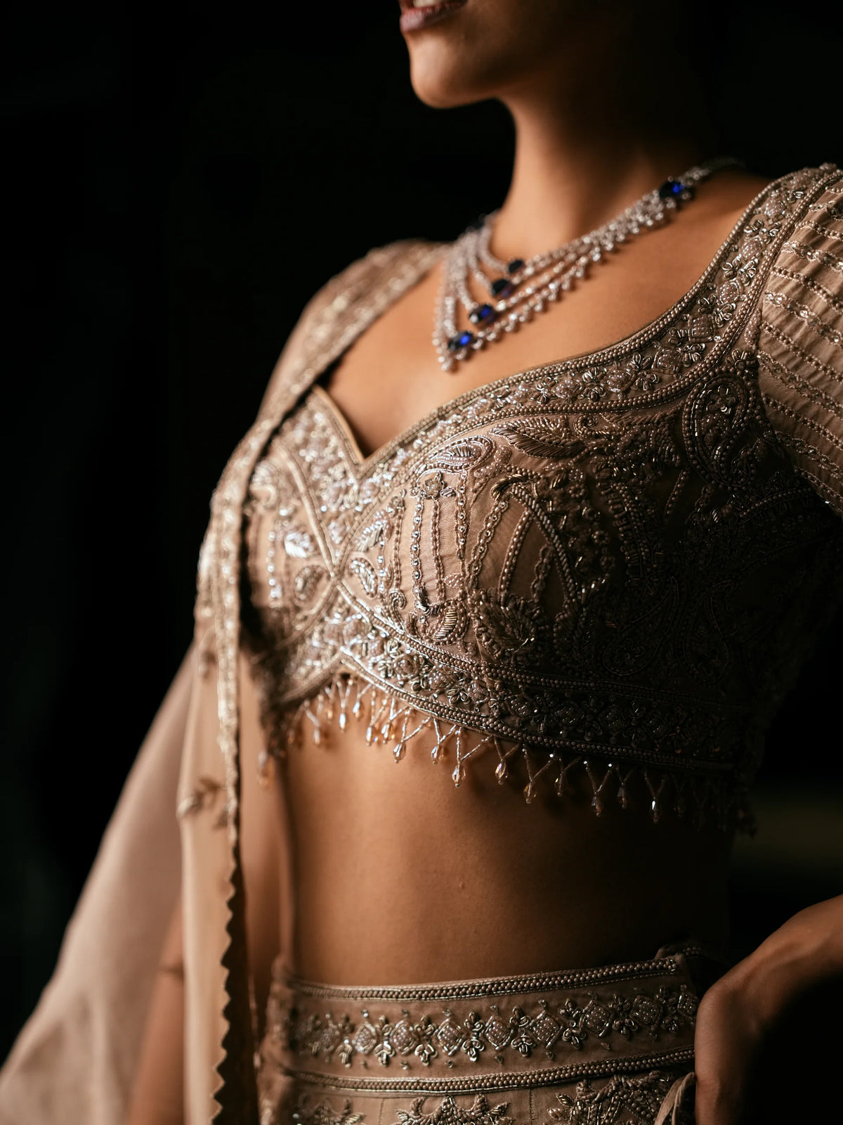 Embroidered Lehenga Choli With Dupatta