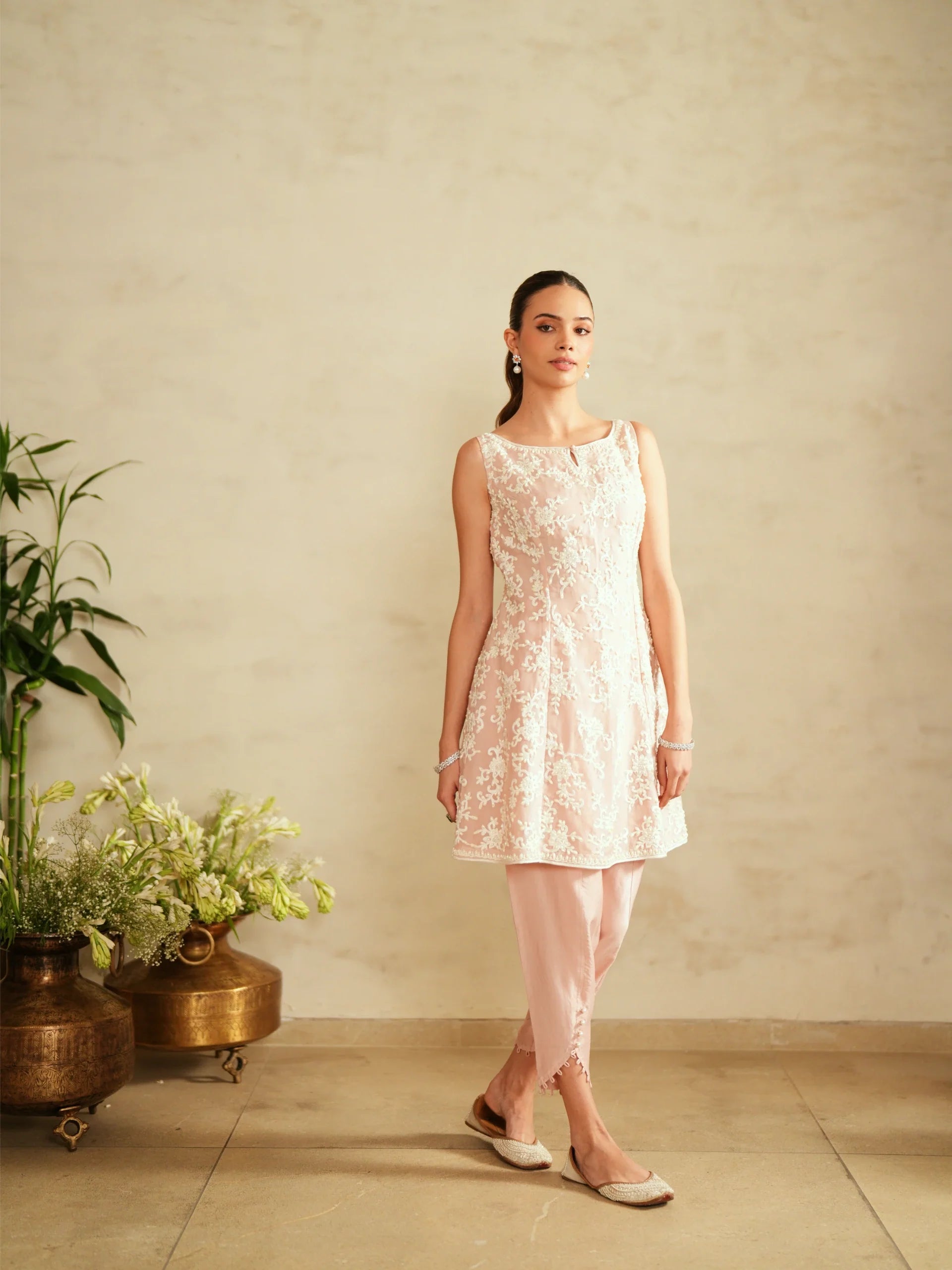 Shirt With Tulip Pants Set - Saisha