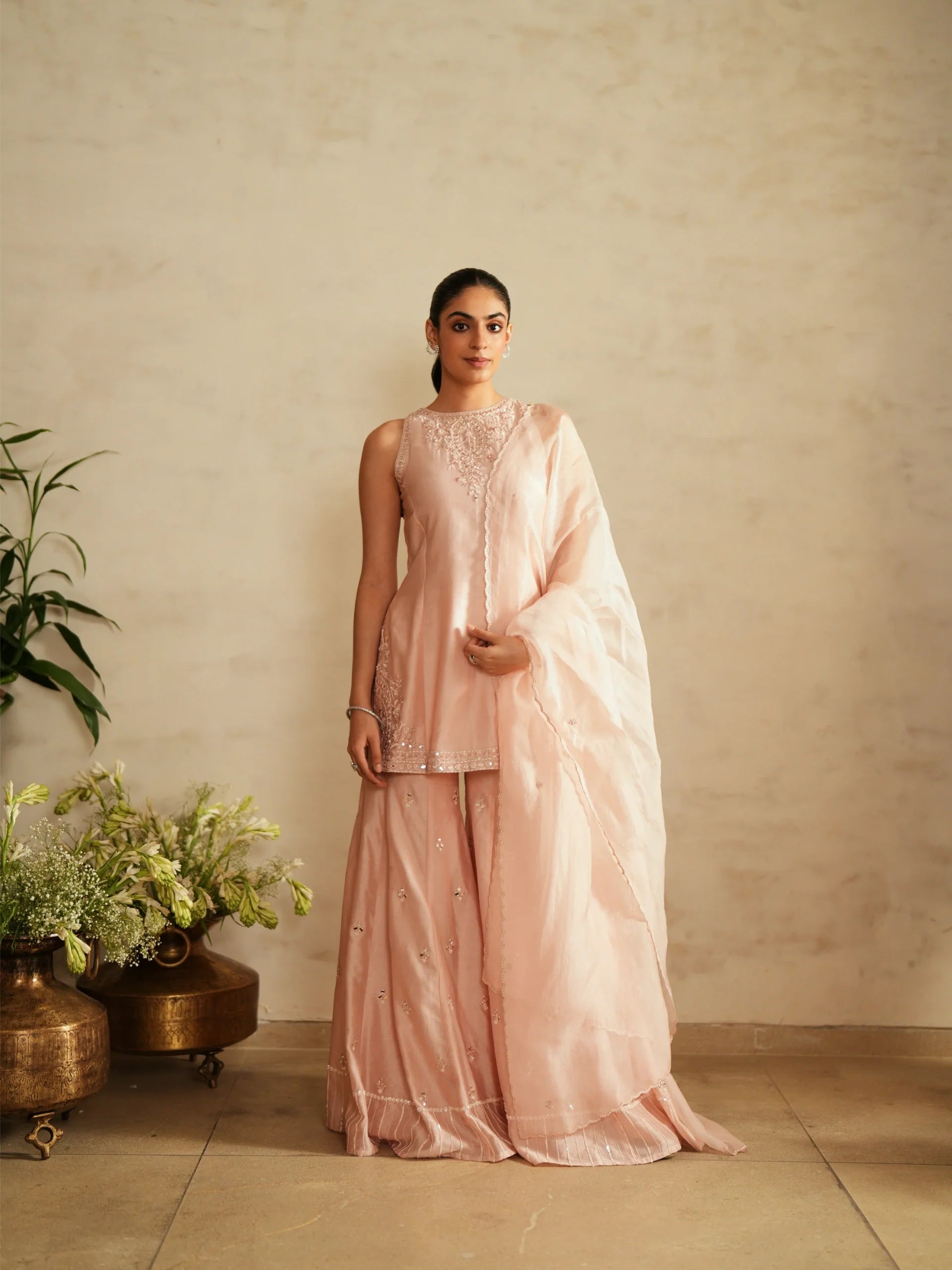 Shirt With Sharara Set - Saisha