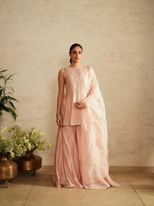 Shirt With Sharara Set - Saisha