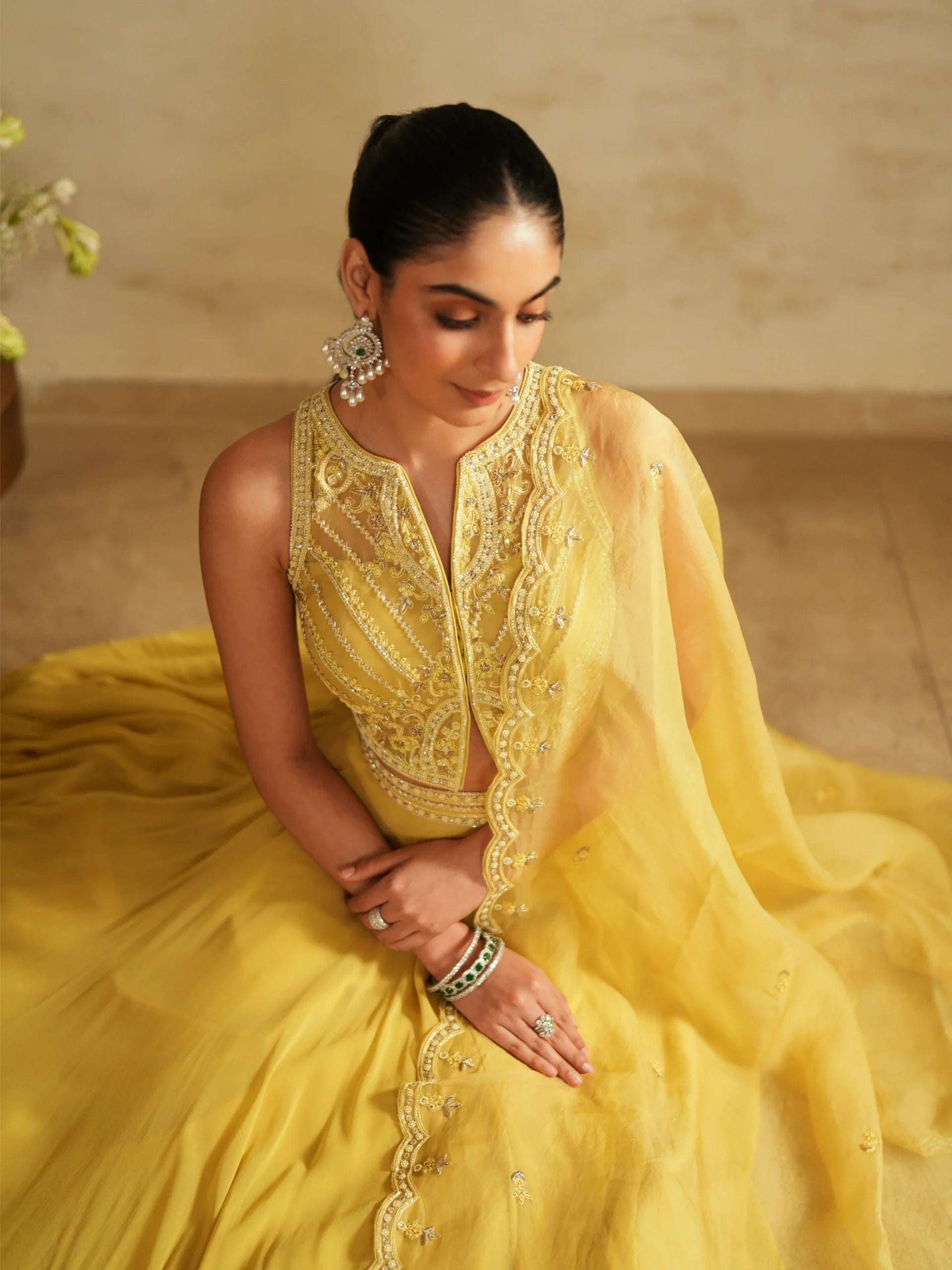 Lehenga, Blouse And Dupatta Set - Saisha