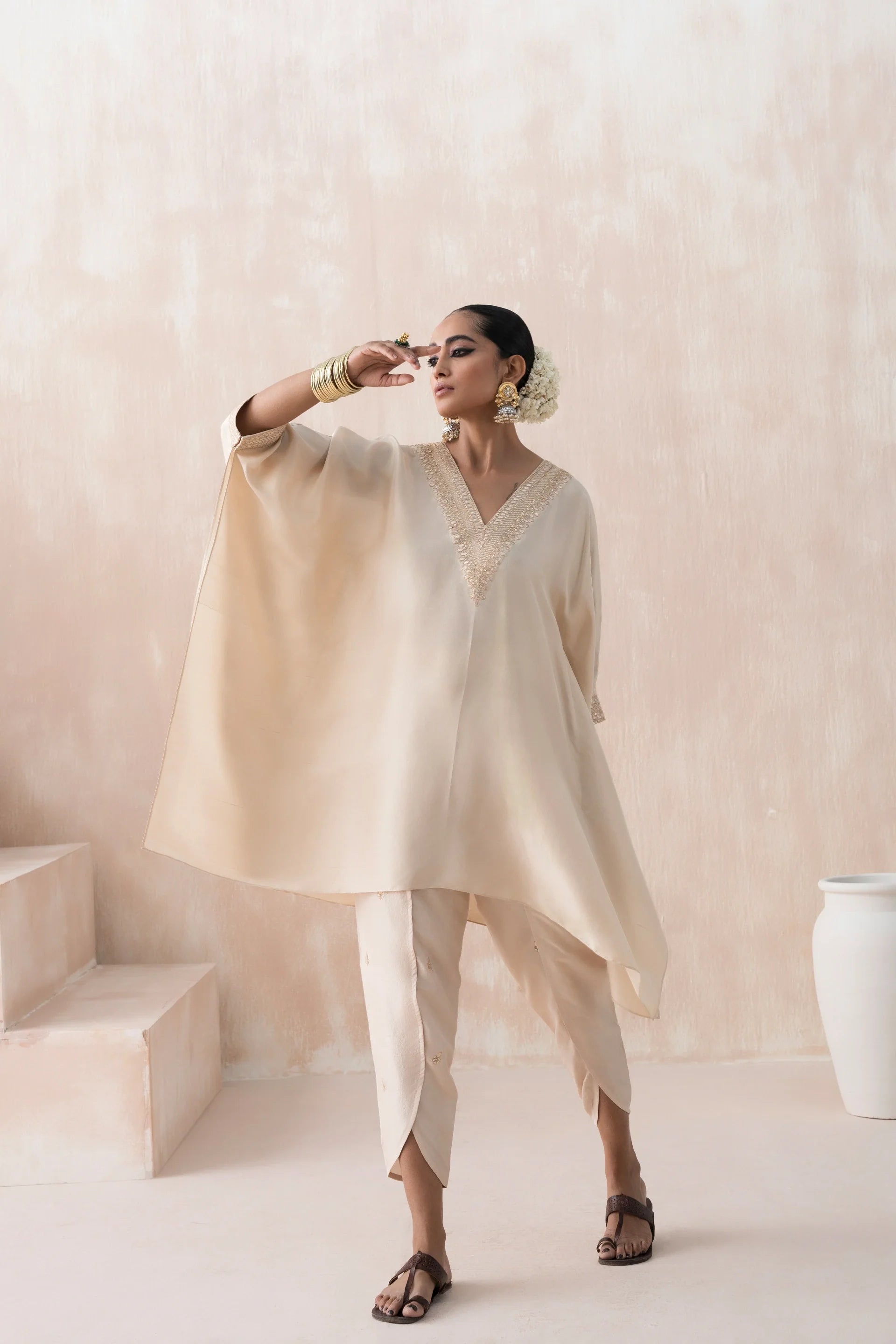 Kaftan with Tulip Pants - Saisha