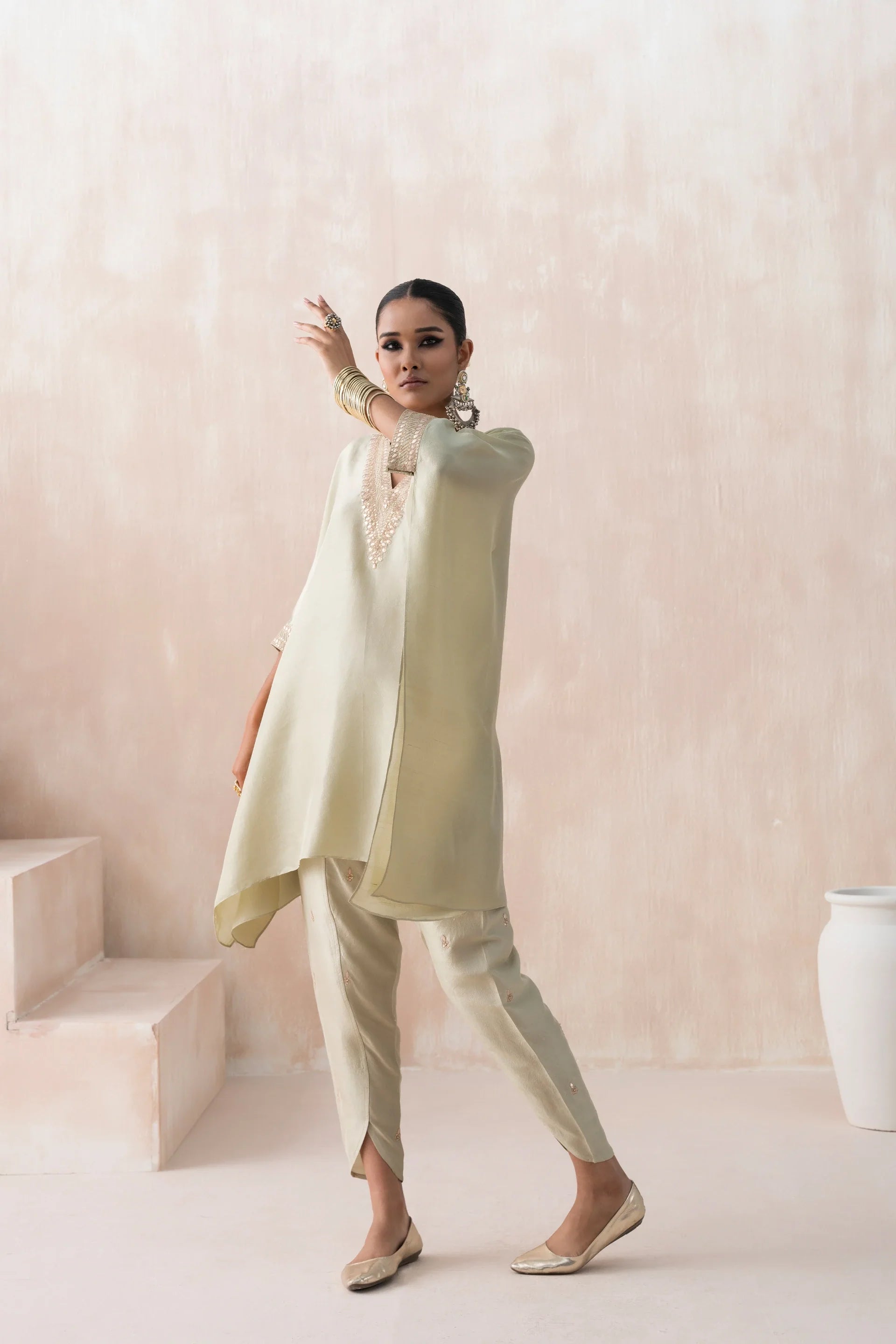 Kaftan with Tulip Pants - Saisha