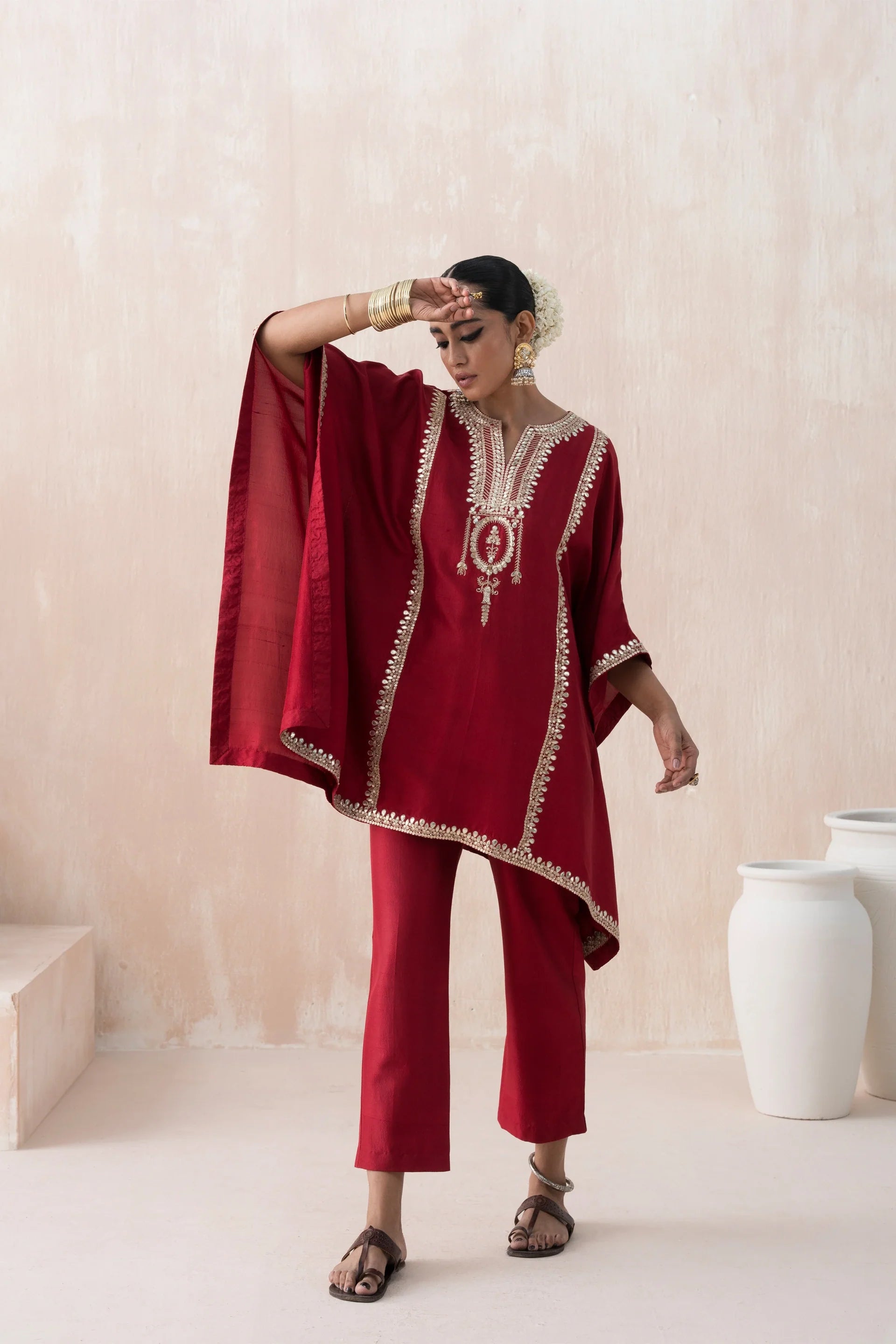 Kaftan with Straight Pants - Saisha