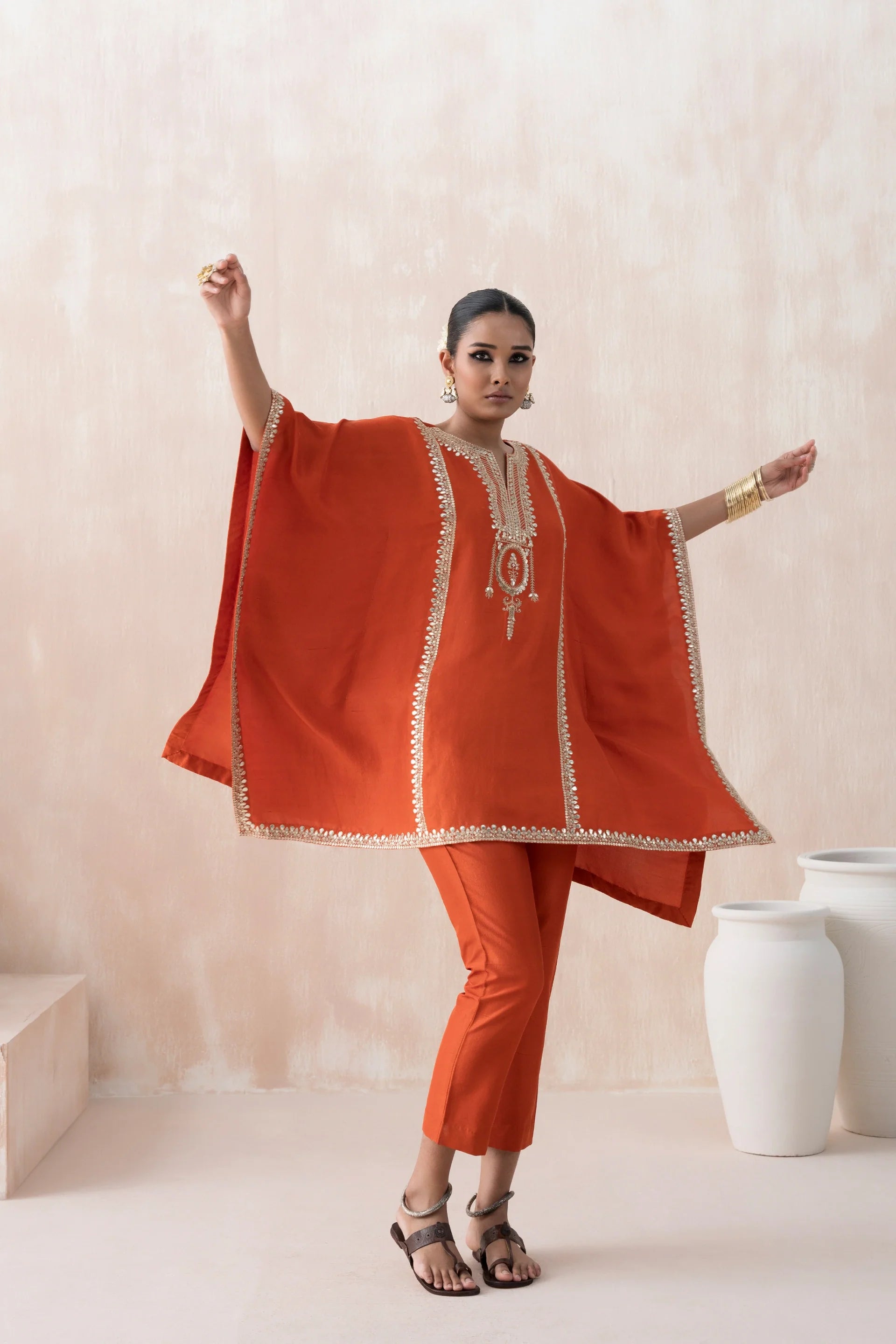 Kaftan with Straight Pants - Saisha