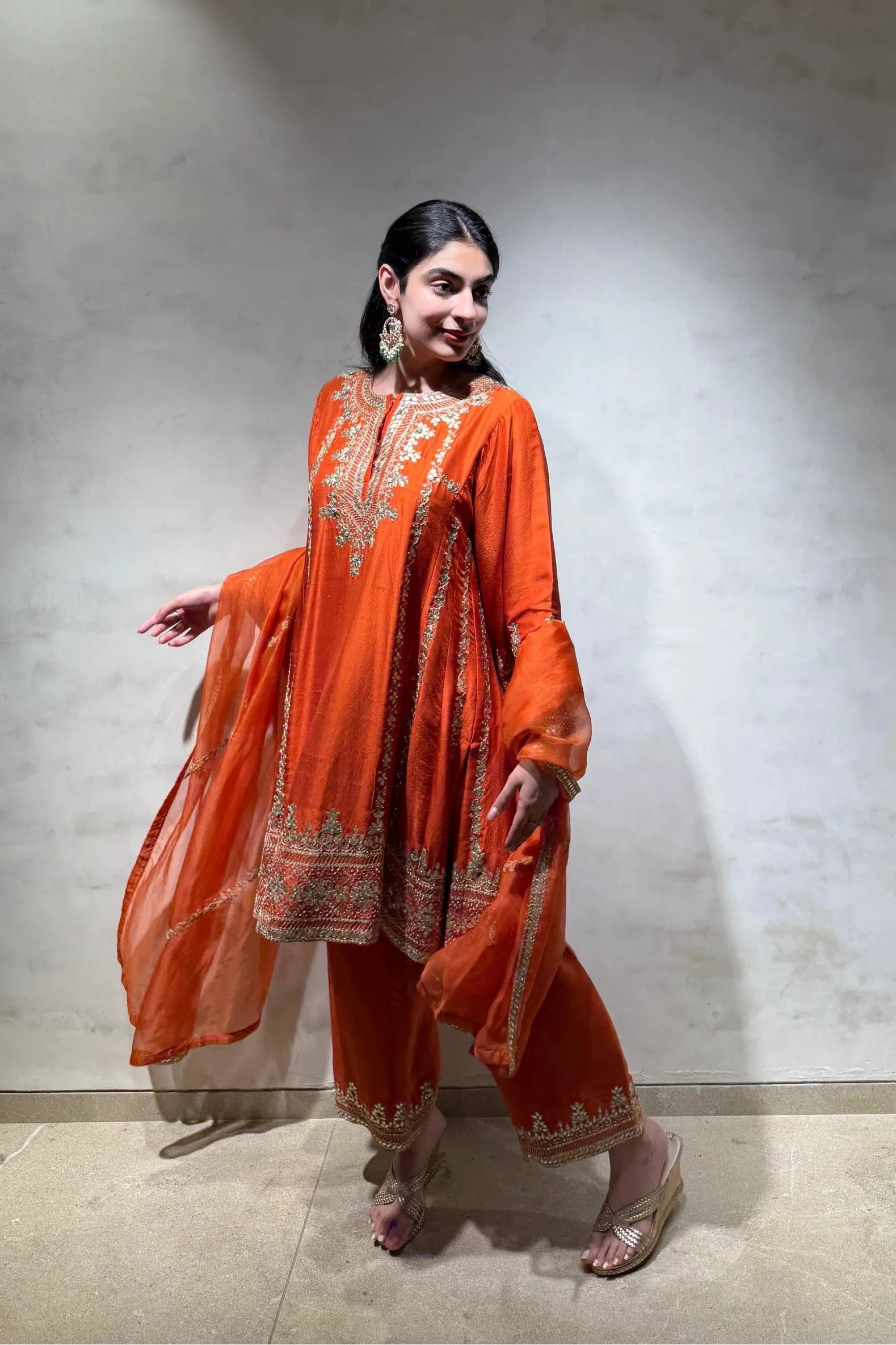 Shirt With Dupatta and Pants - Saisha