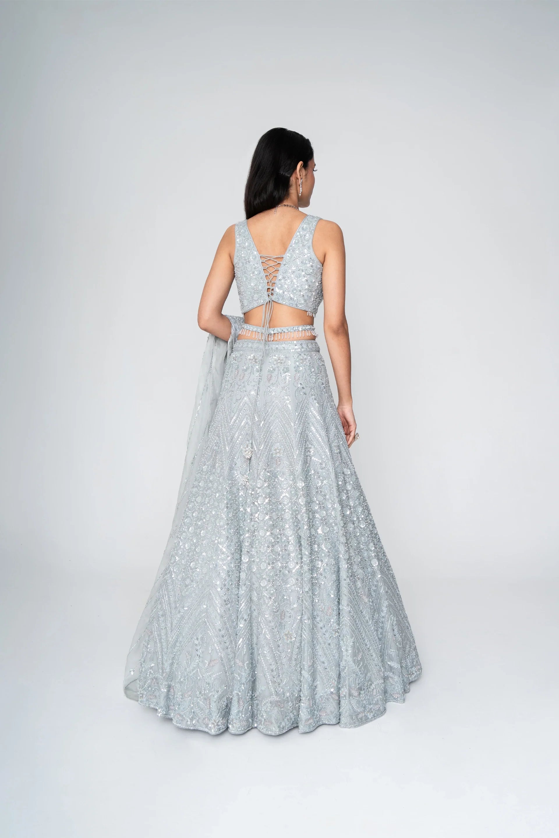 Heavy Embroidered Lehenga Set - Saisha