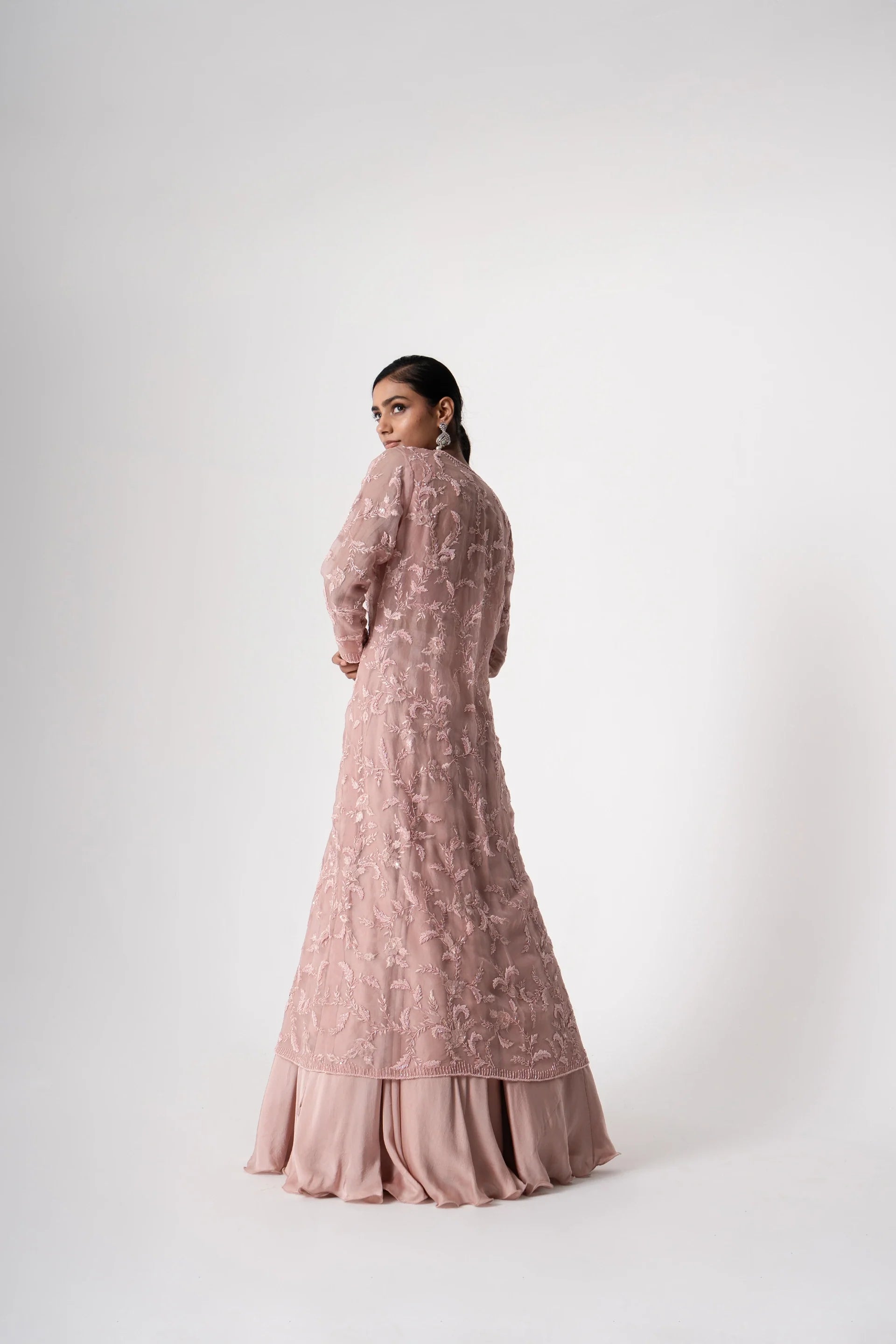 Long Jacket with Lehenga - Saisha