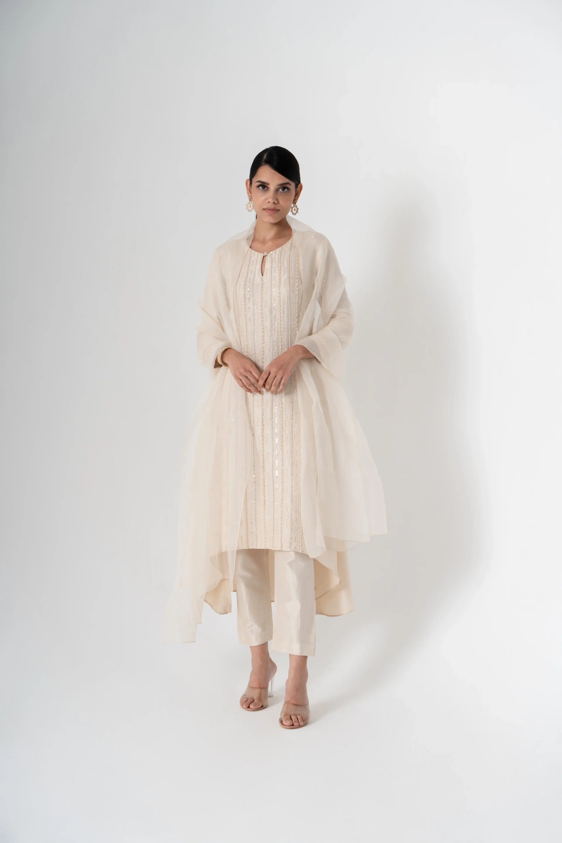 Cut Shirt with Trouser - Saisha