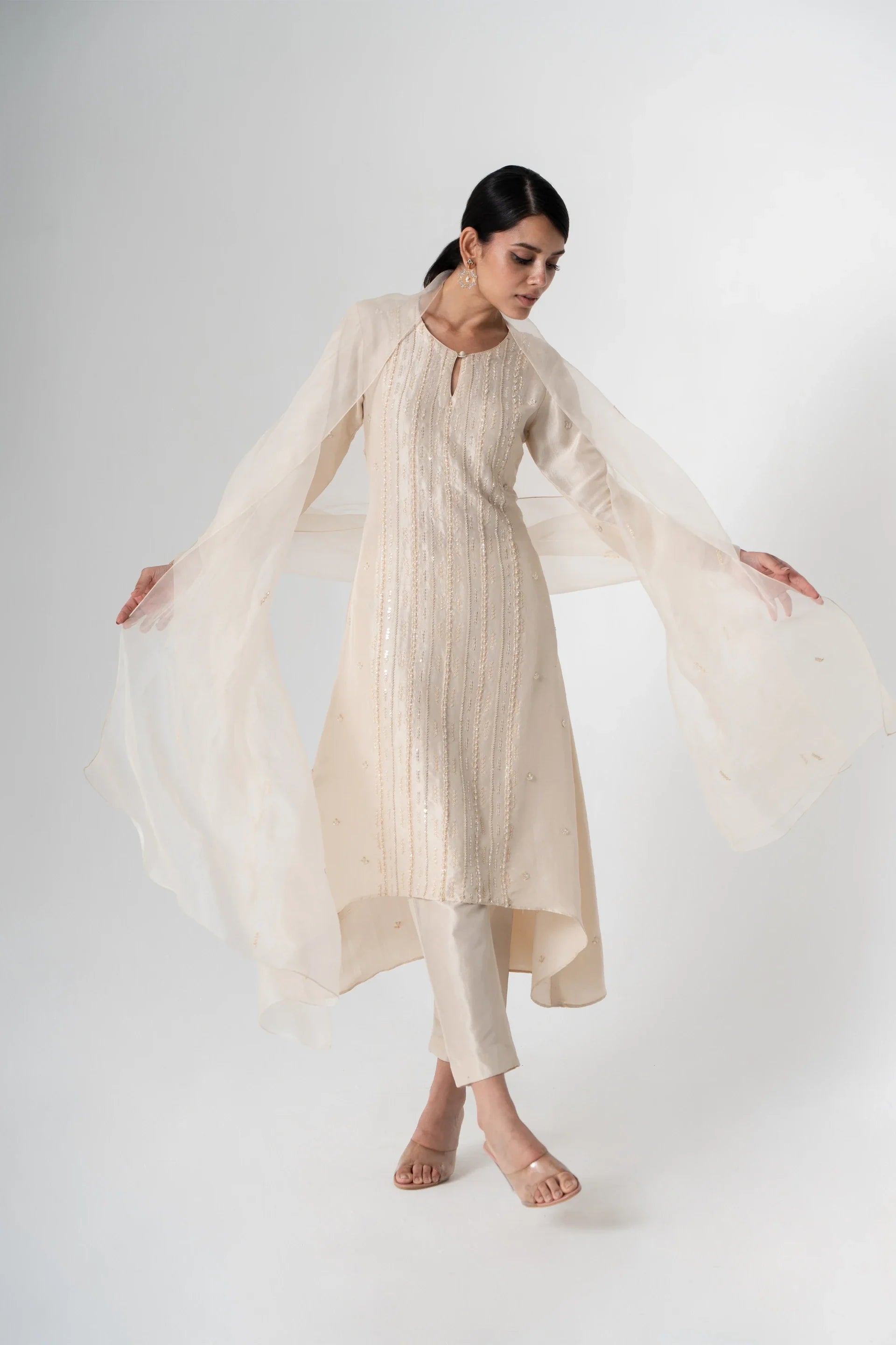 Cut Shirt with Trouser - Saisha