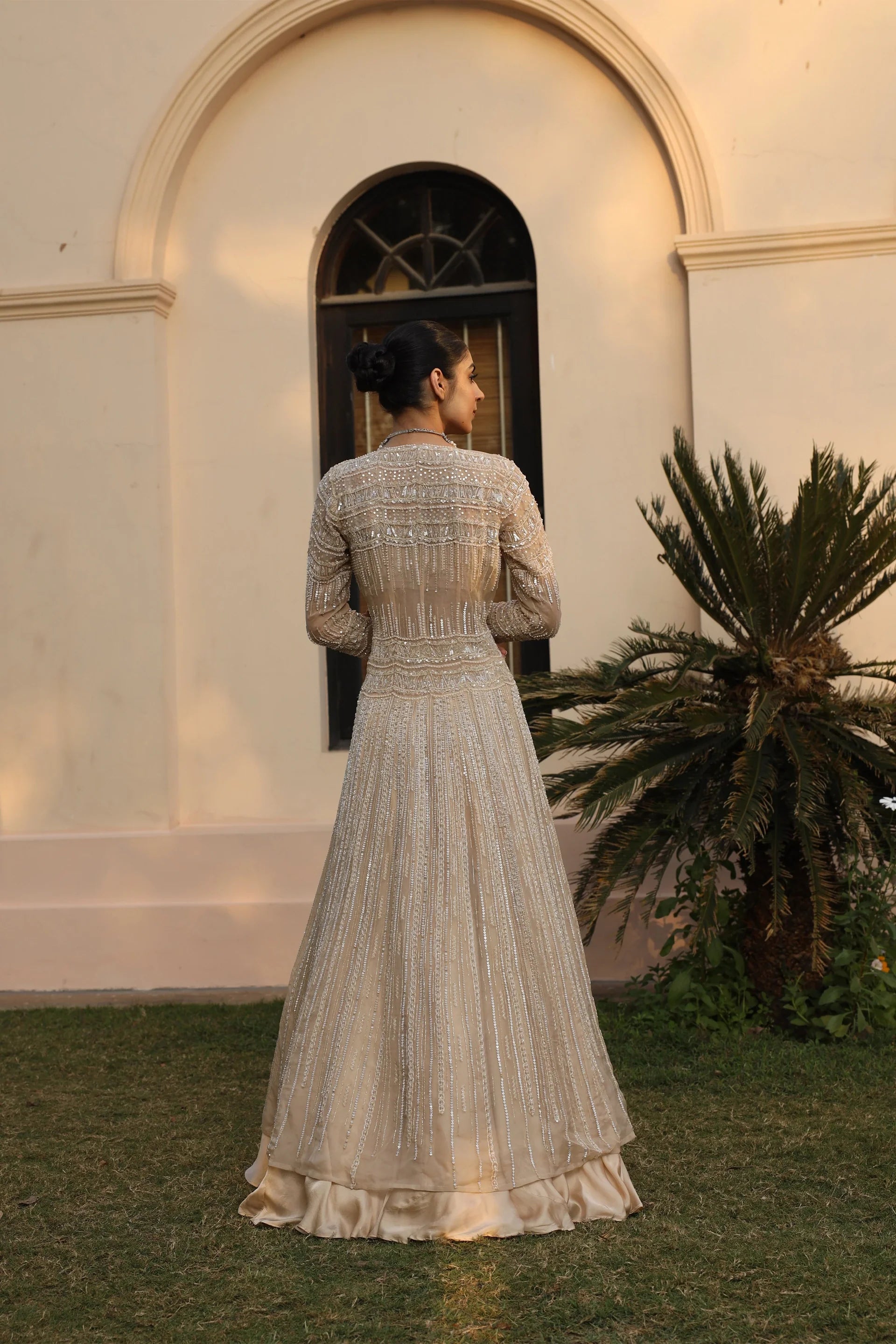 Long Jacket Lehenga Set - Saisha