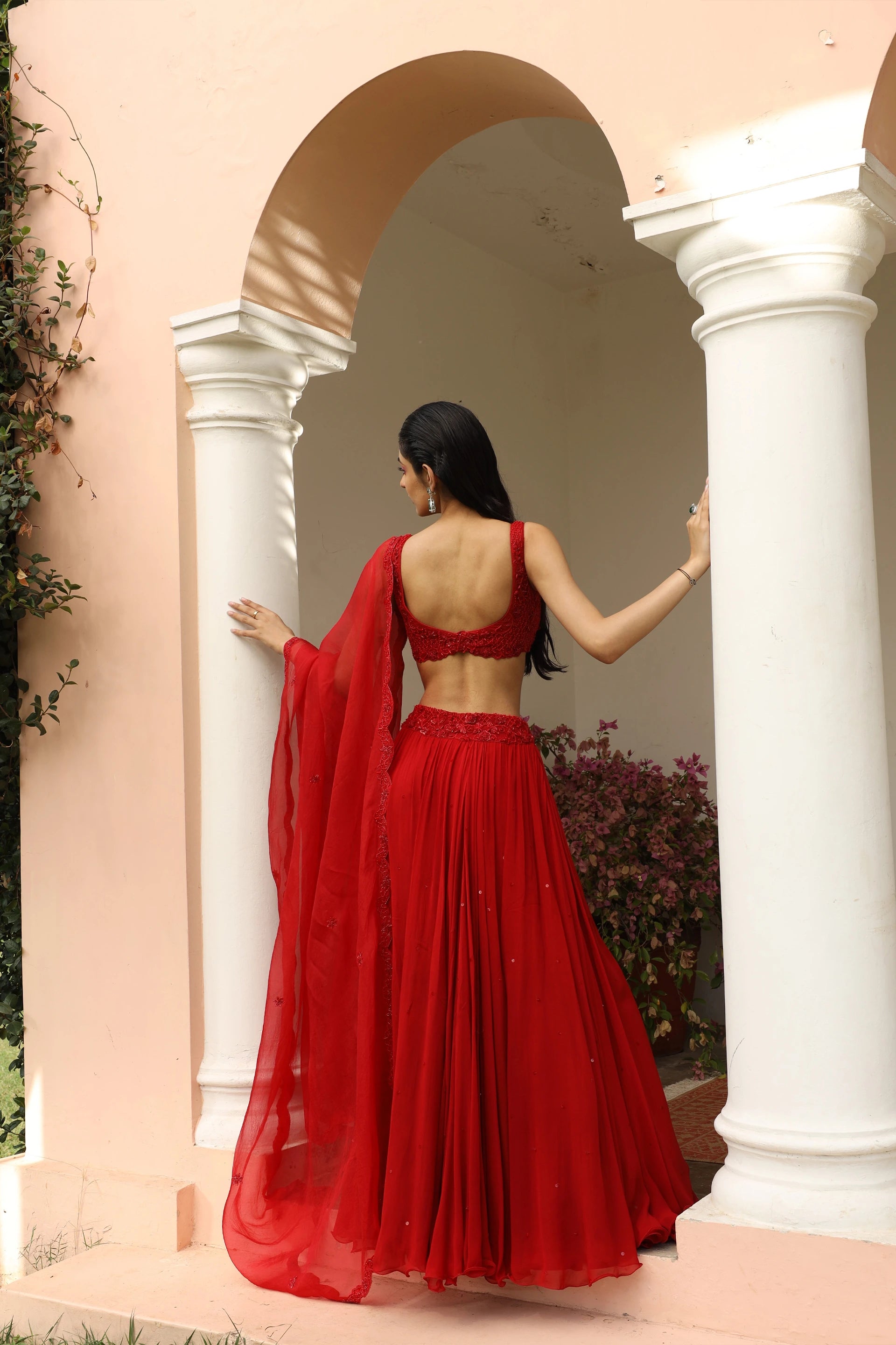 Lehenga & Blouse with Dupatta - Saisha