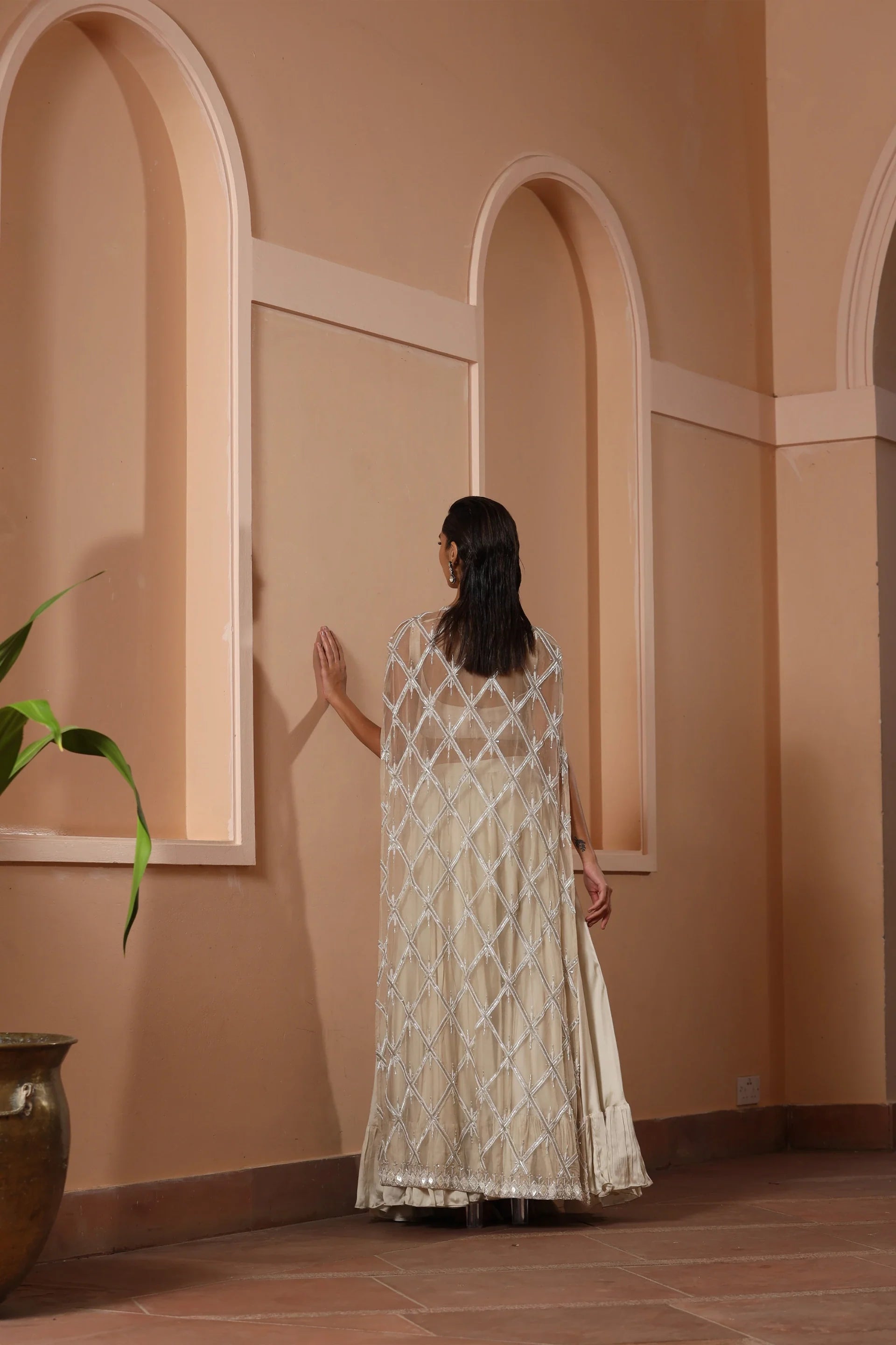 Long Jacket Lehenga Set - Saisha