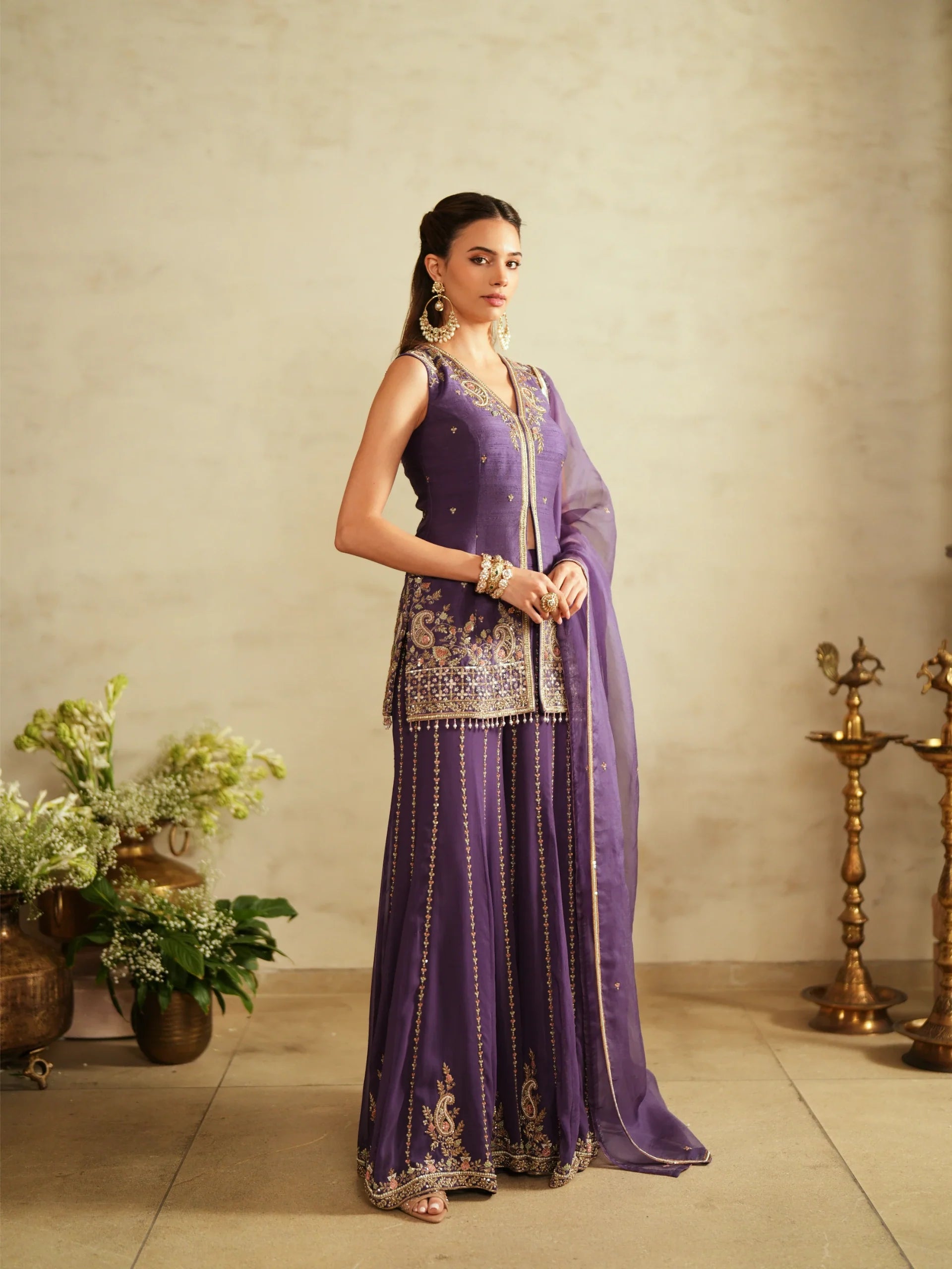 Shirt and Sharara Set - Saisha