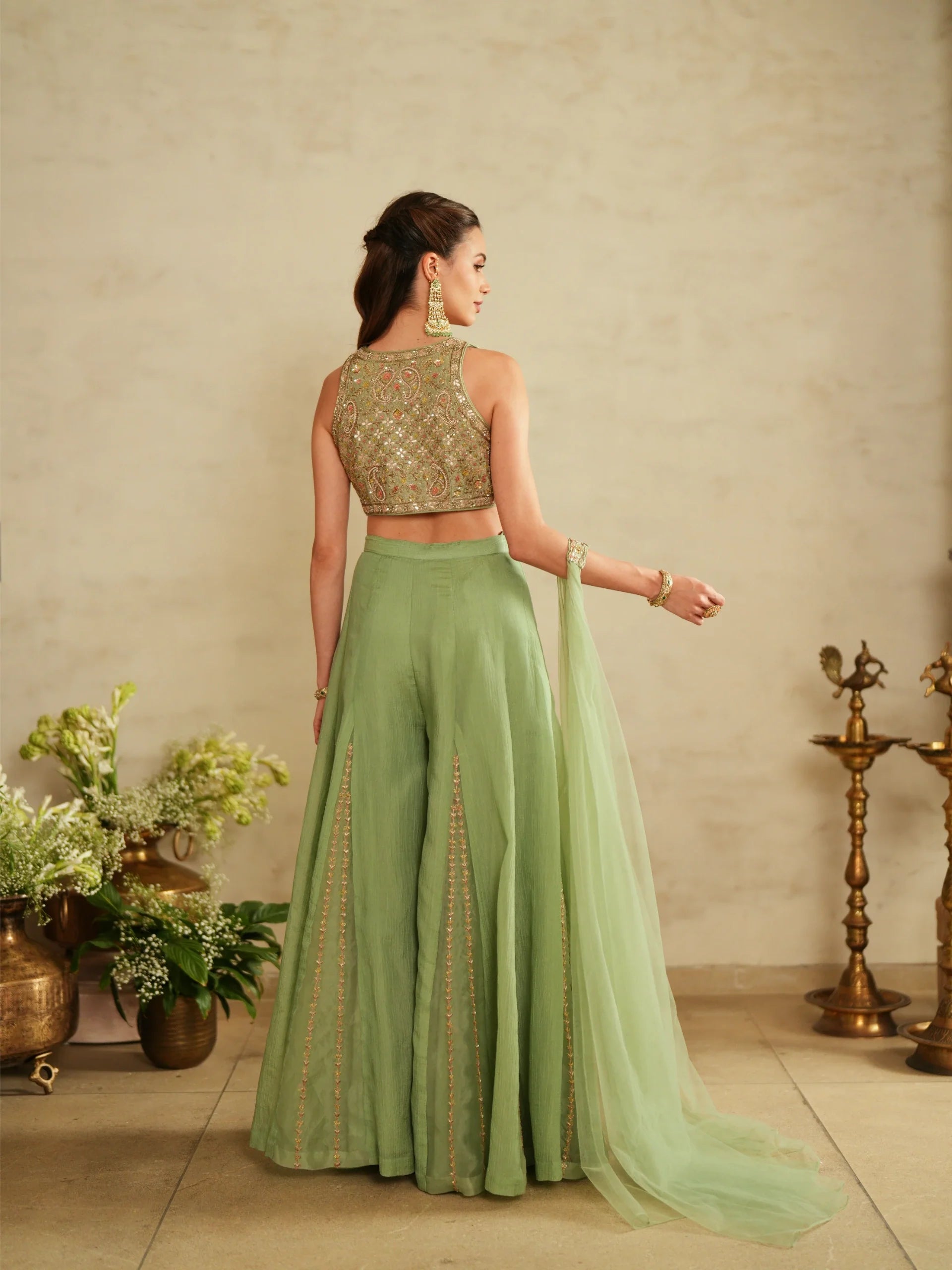 Top and Sharara Set - Saisha