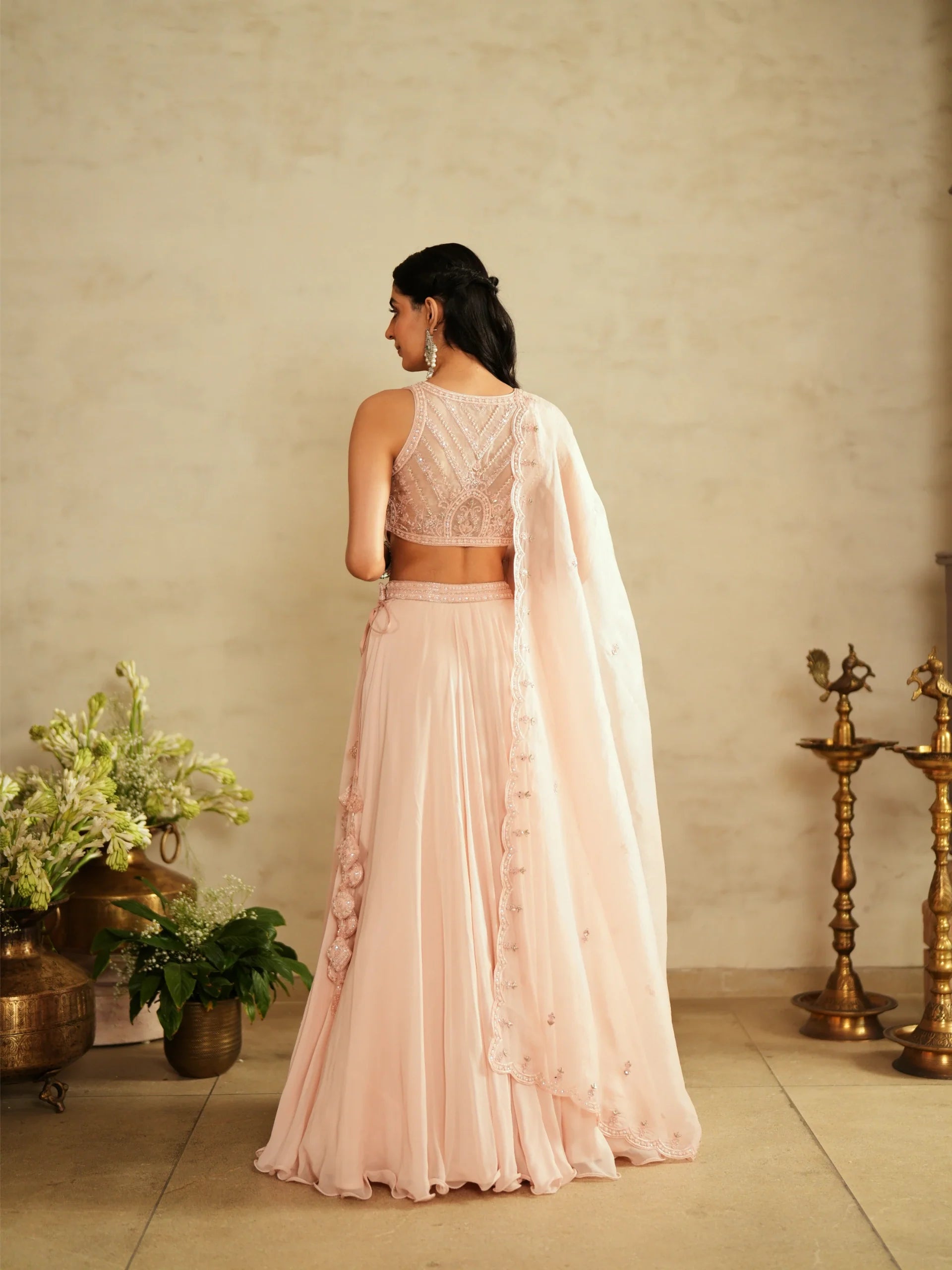Lehenga With Blouse And Dupatta - Saisha