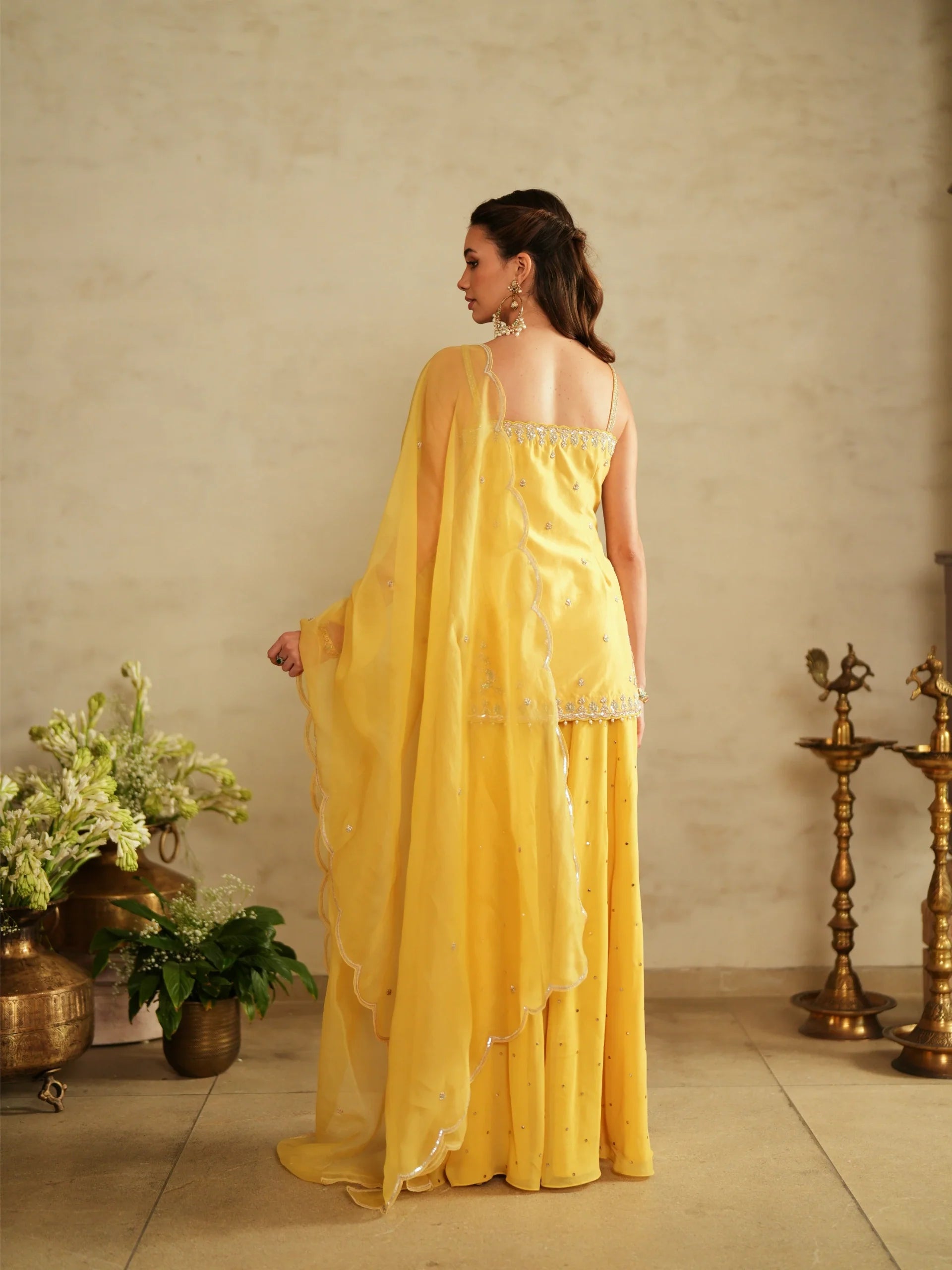 Shirt With Sharara Set - Saisha