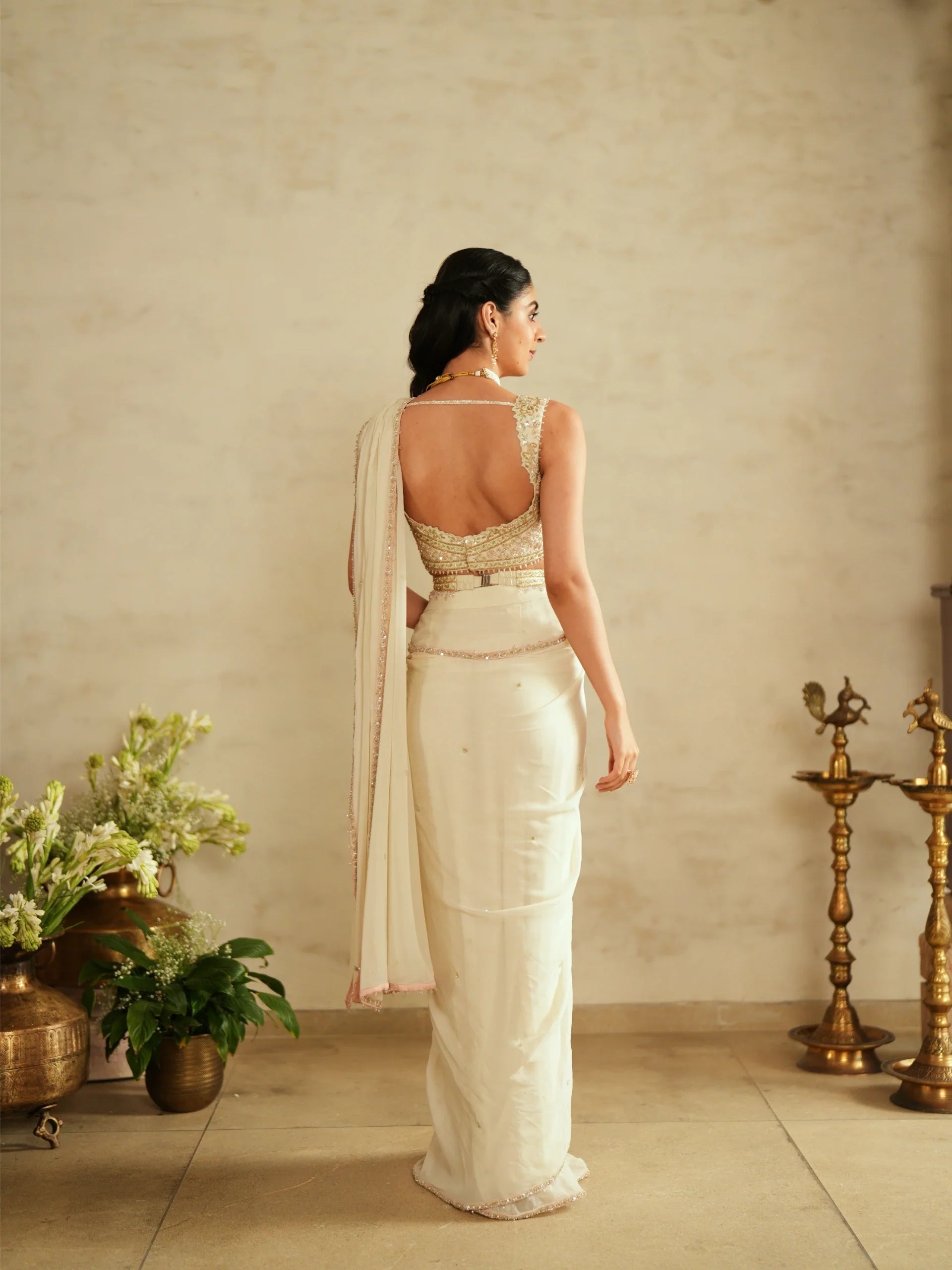 Draped Saree With Blouse - Saisha