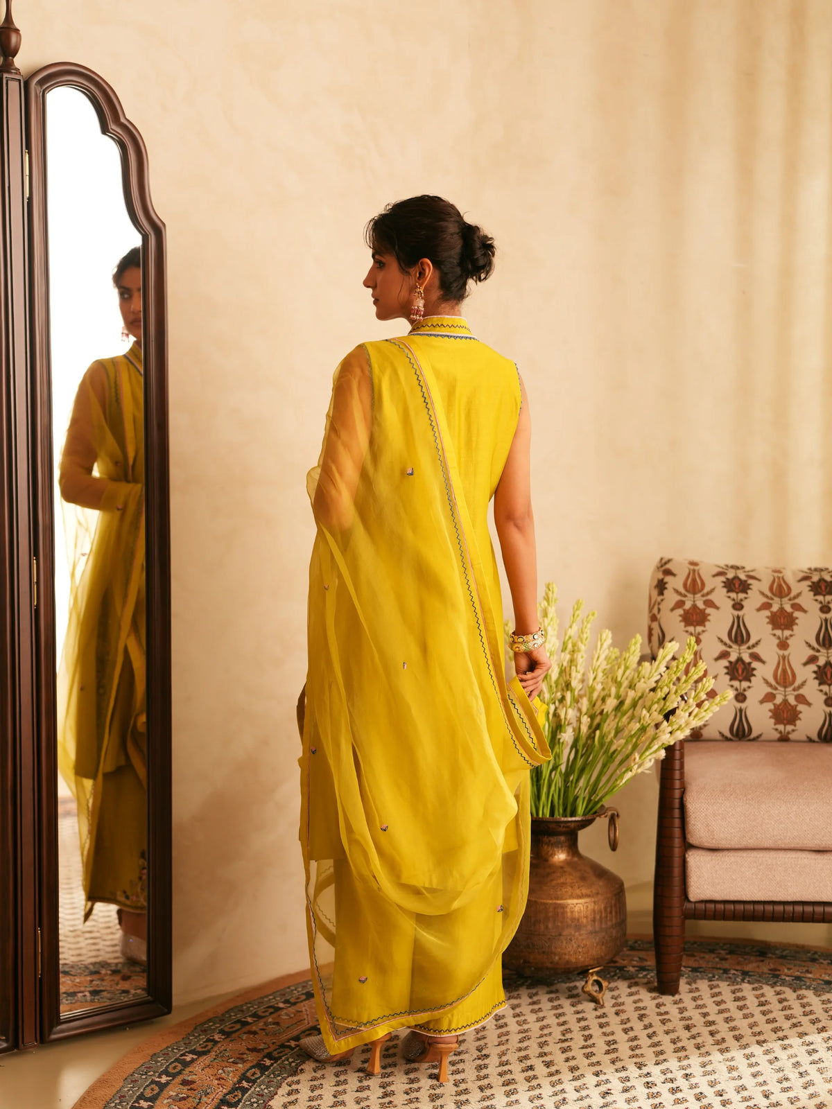 Kurta With Palazzo And Dupatta