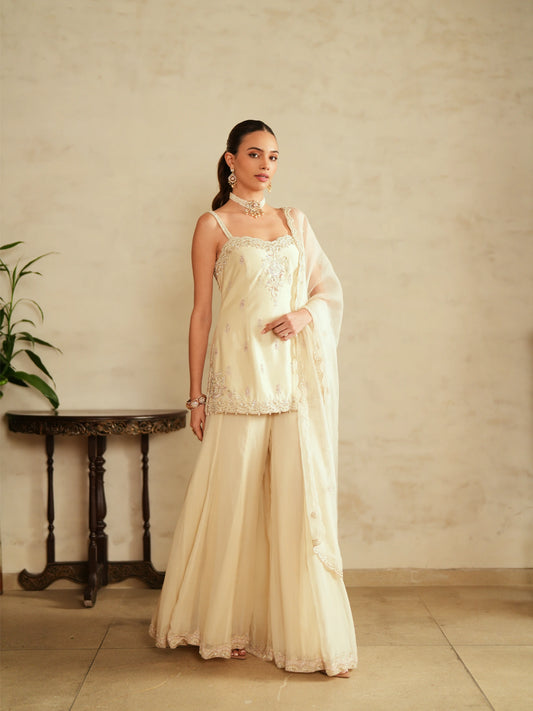 Shirt With Sharara Set