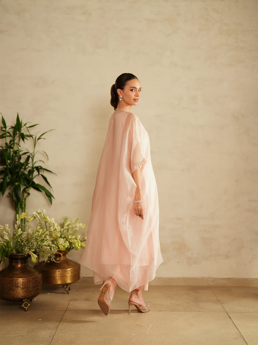 Kaftan With Inner And Straight Pants - Saisha
