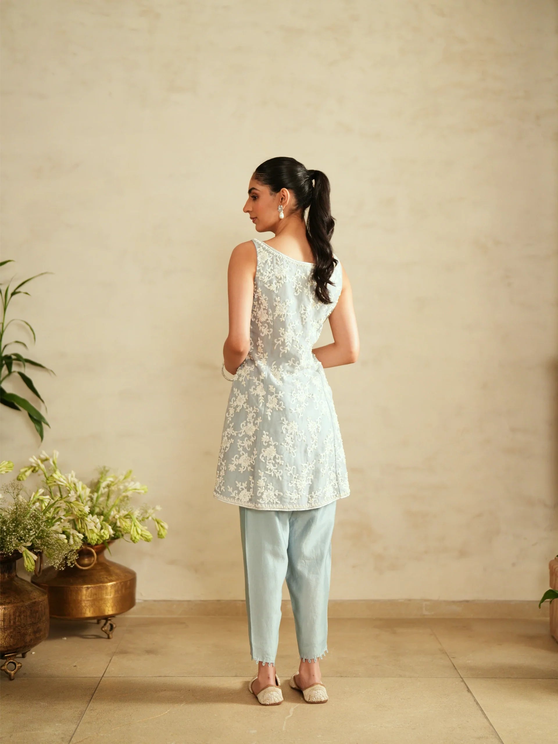 Shirt With Tulip Pants Set - Saisha