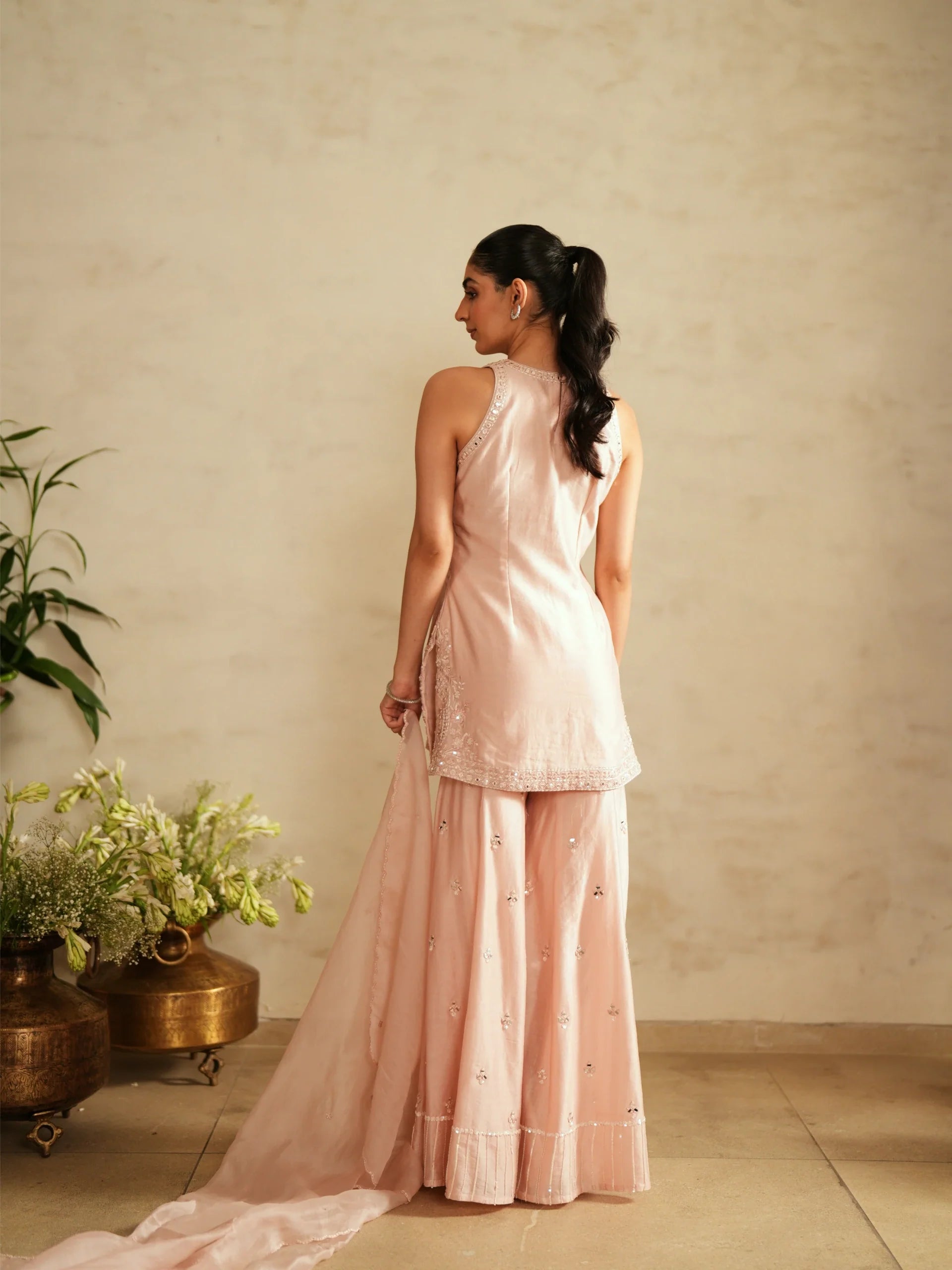 Shirt With Sharara Set - Saisha