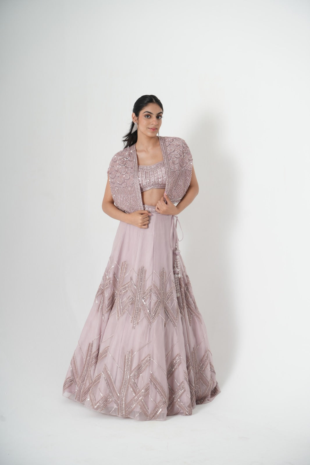 Cape Lehenga Set - Saisha